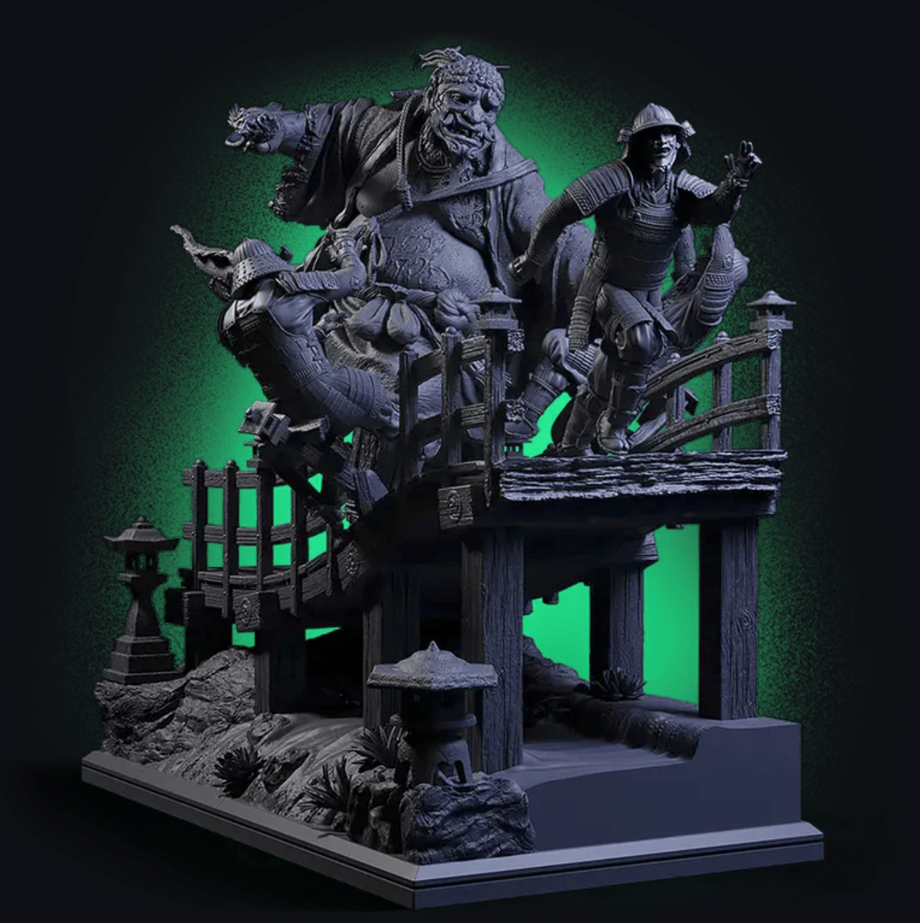 Akudokuou Diorama — Unpainted