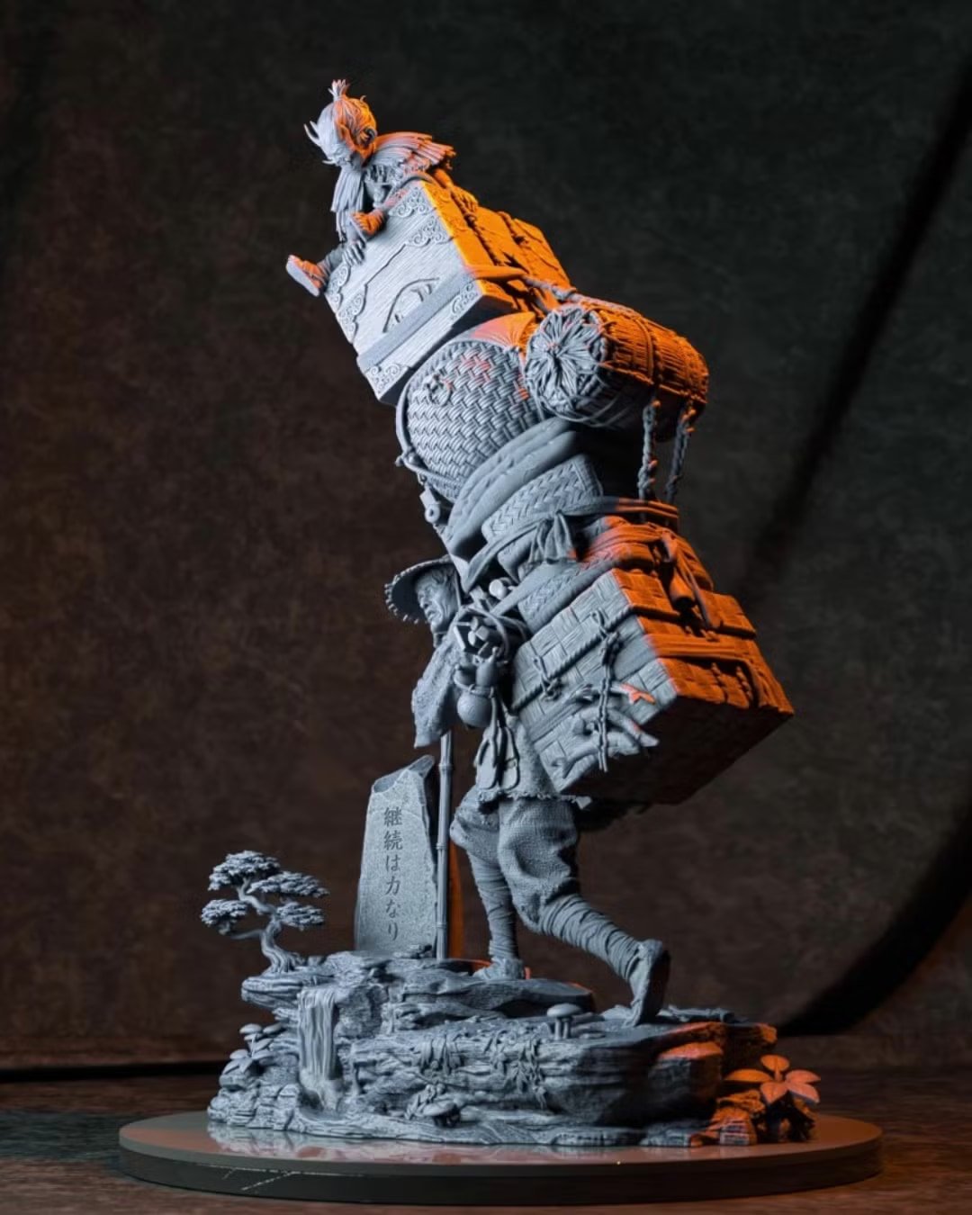 Obariyon and the Bokka 32mm & 75mm + 3 Pages of D&D 5e Stats — Unpainted
