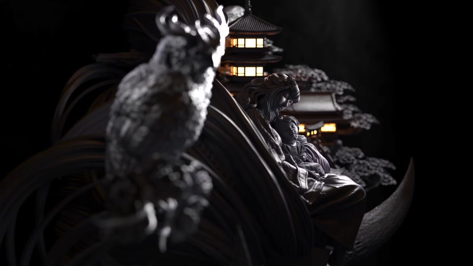 Eclipsed Memories Diorama — Unpainted