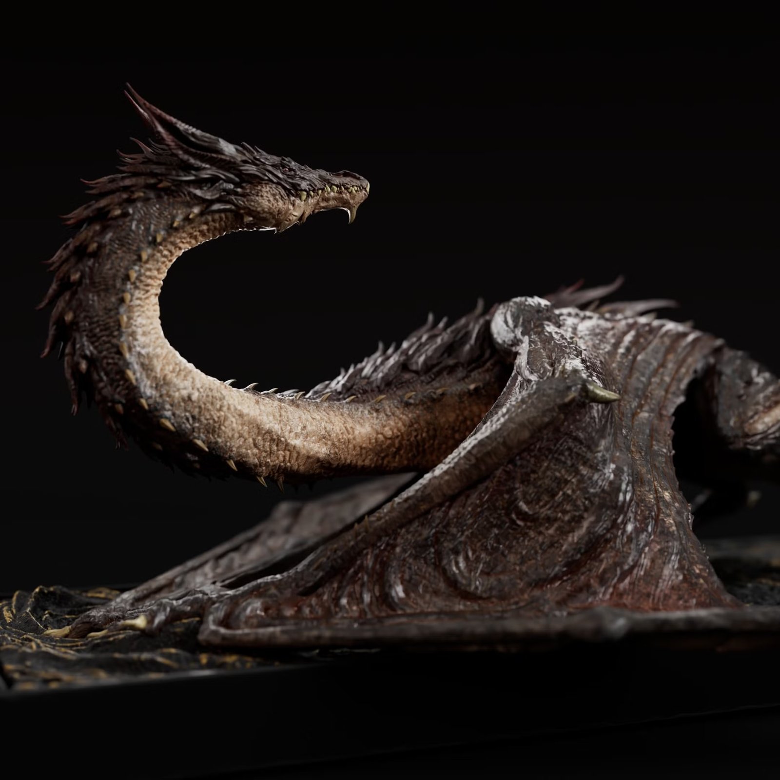 Horned Dragon - Artist Series — Painted