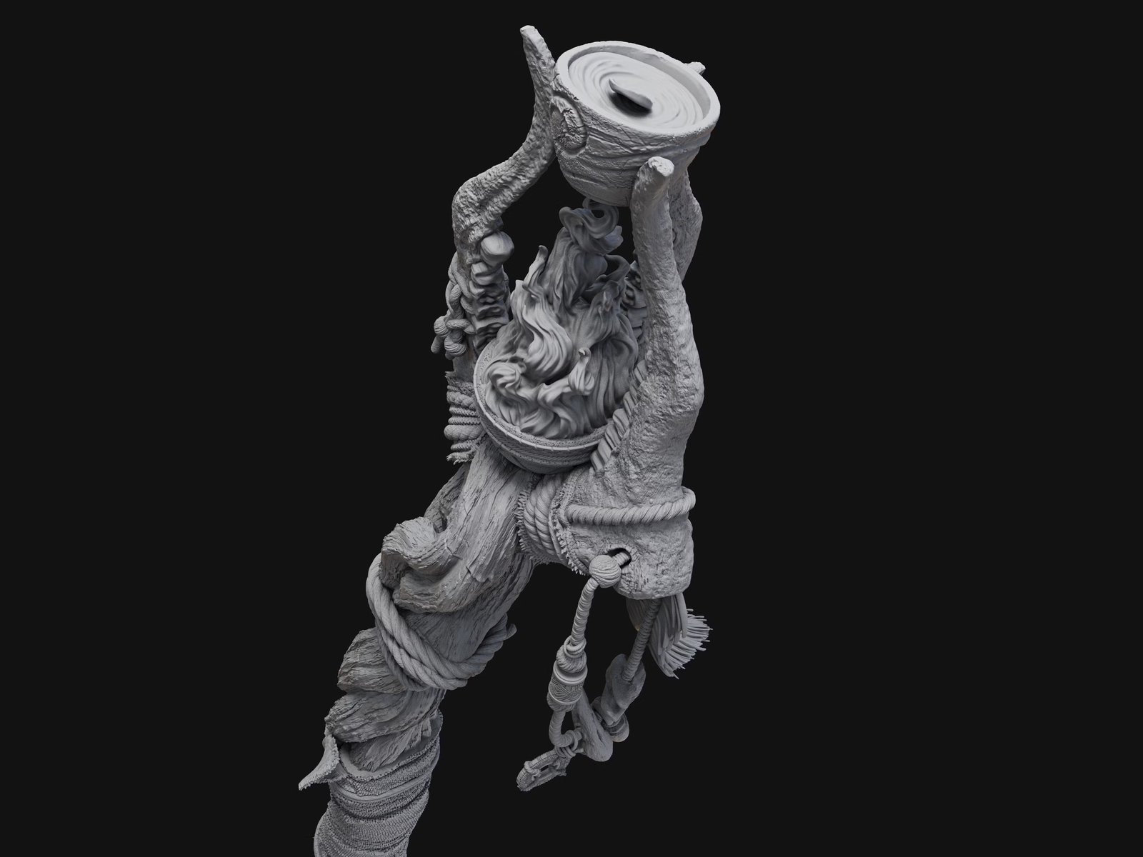 Omair Staff Weapon — Unpainted