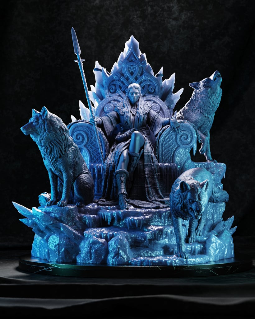 Skadi, The Goddess of Winter (1:12 Scale) — Unpainted