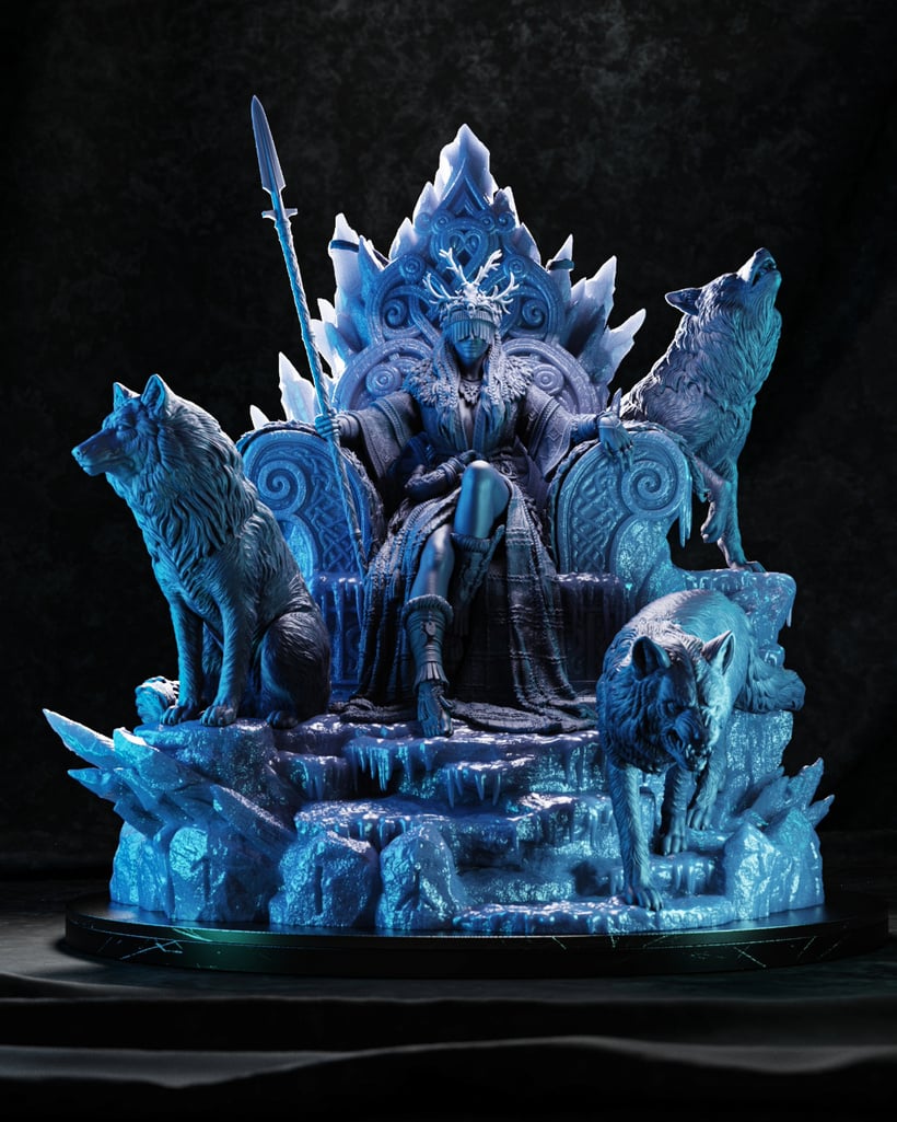 Skadi, The Goddess of Winter (1:12 Scale) — Unpainted