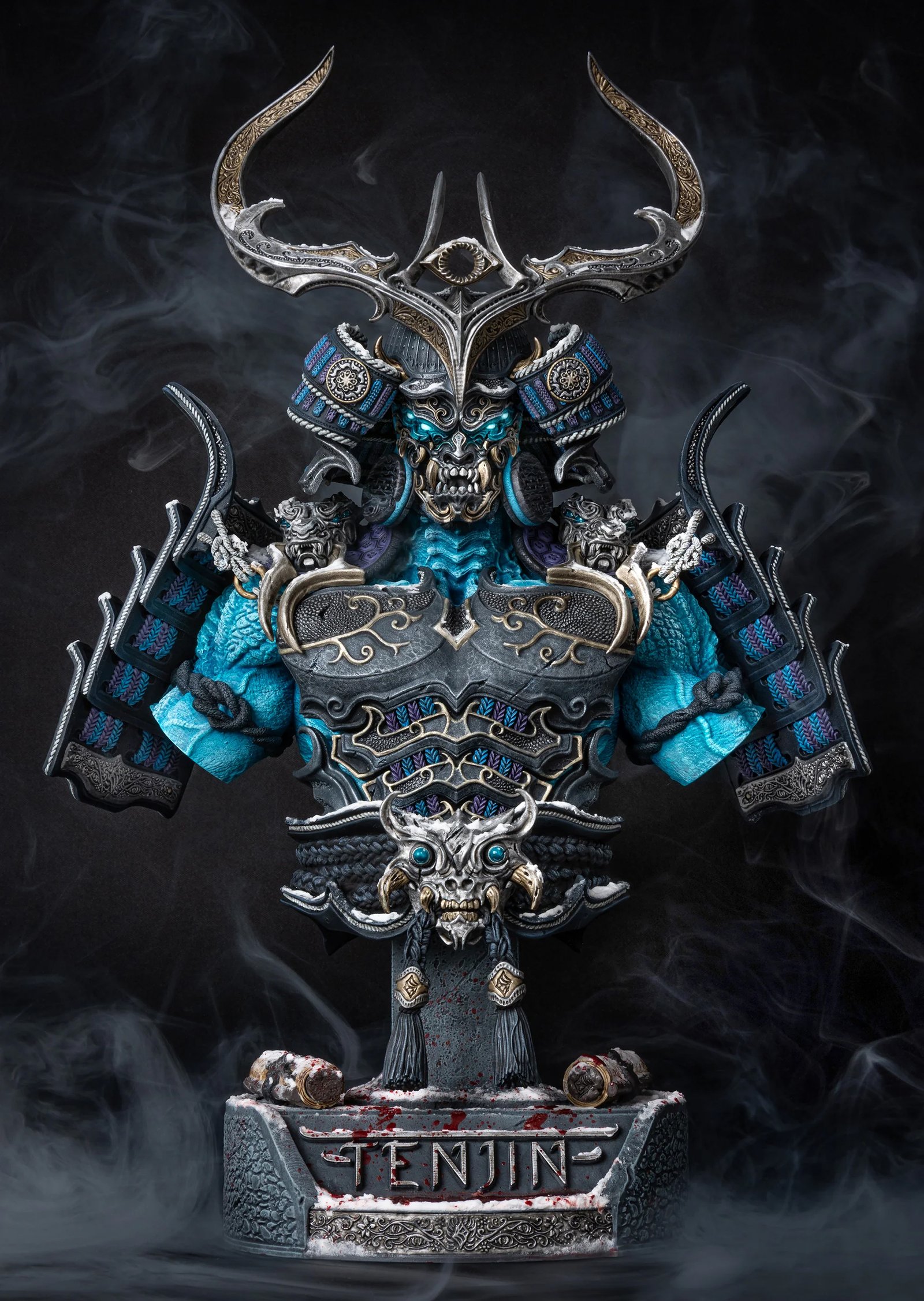Display Stand for Tenjin's Mask — Painted