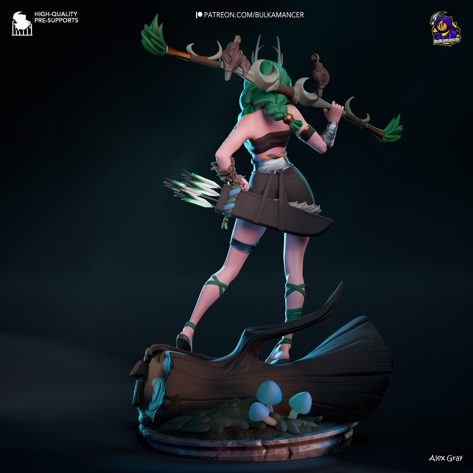 Divine Huntress — Painted