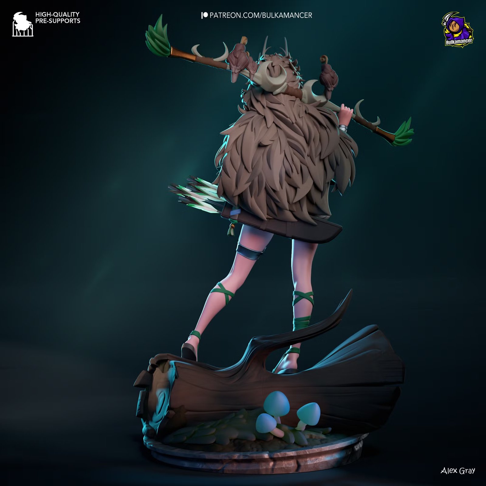 Divine Huntress — Painted