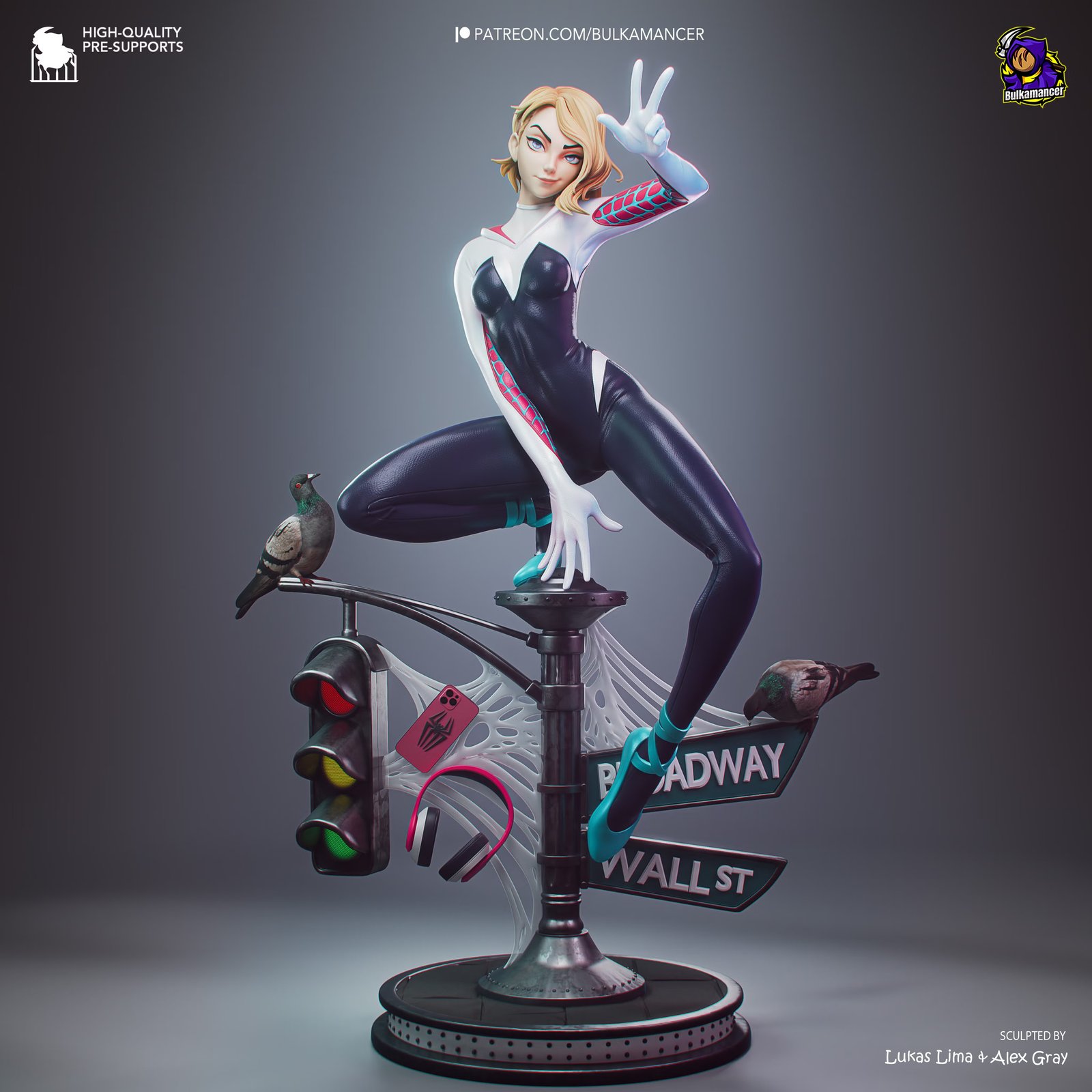 Gymnast Spider — Painted