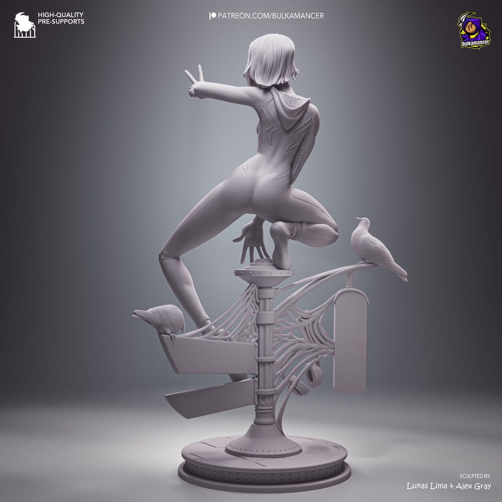 Gymnast Spider — Unpainted