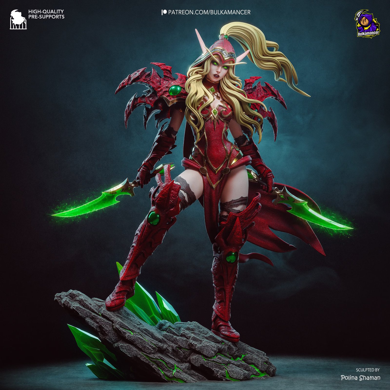 Crimson Champion — Painted