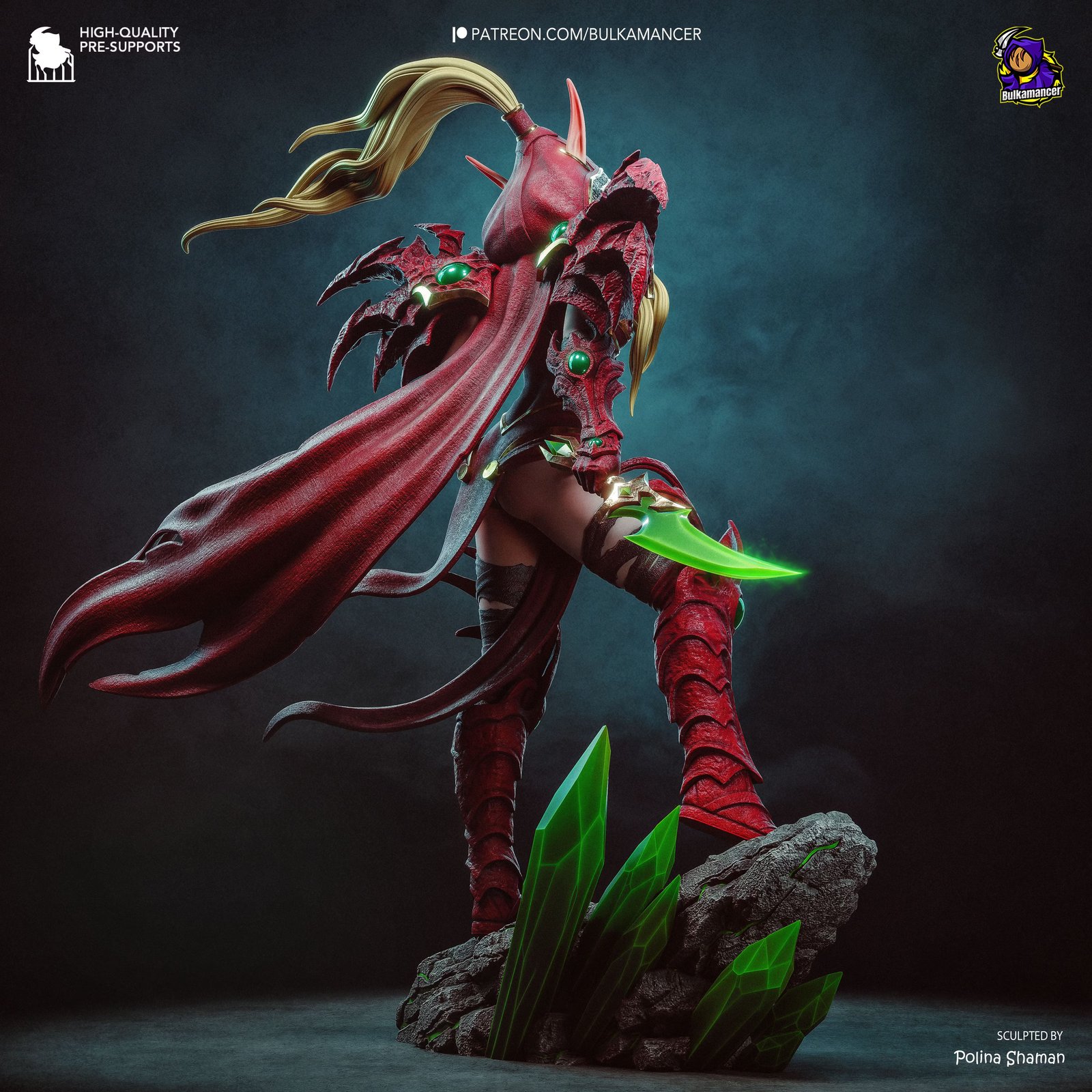 Crimson Champion — Painted