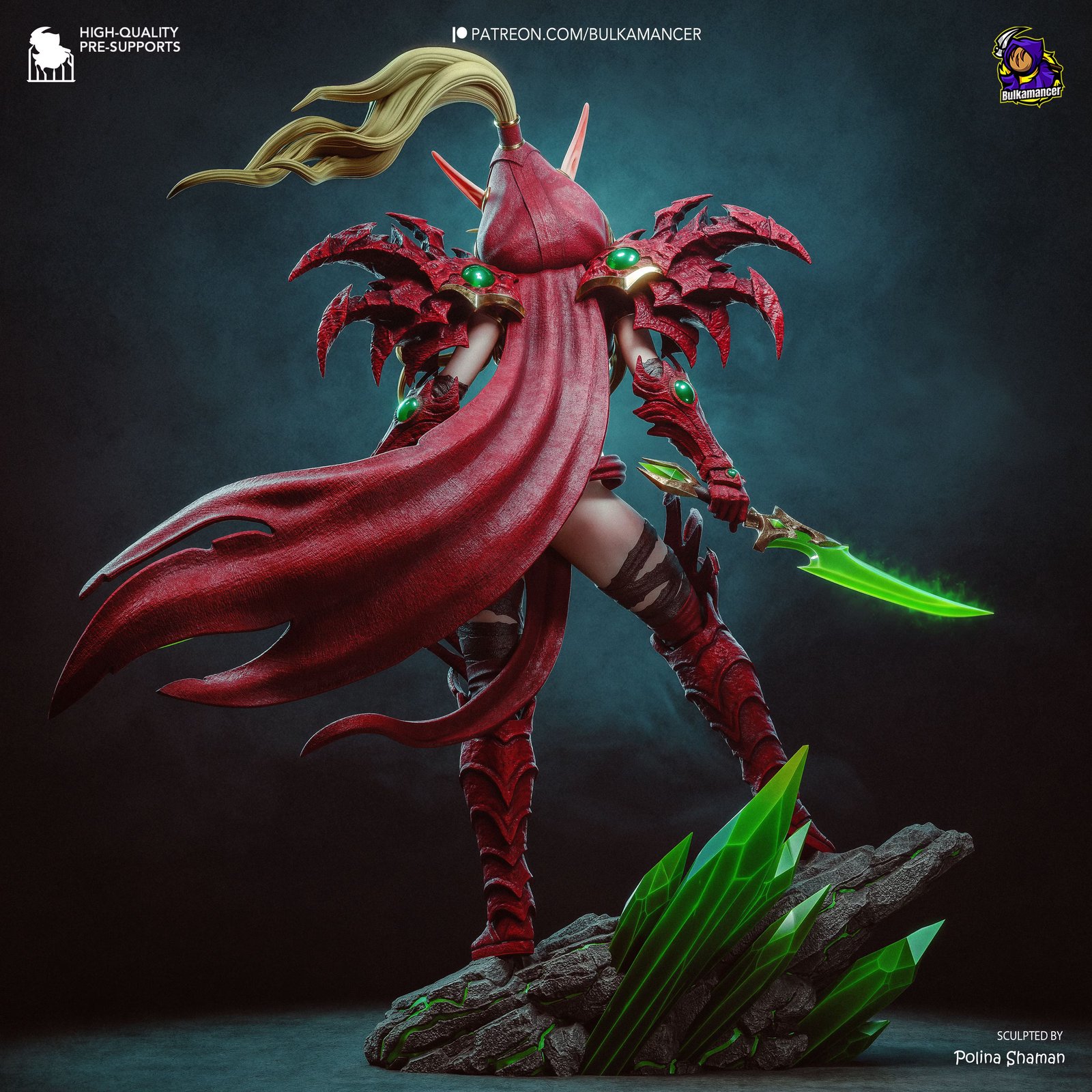 Crimson Champion — Painted