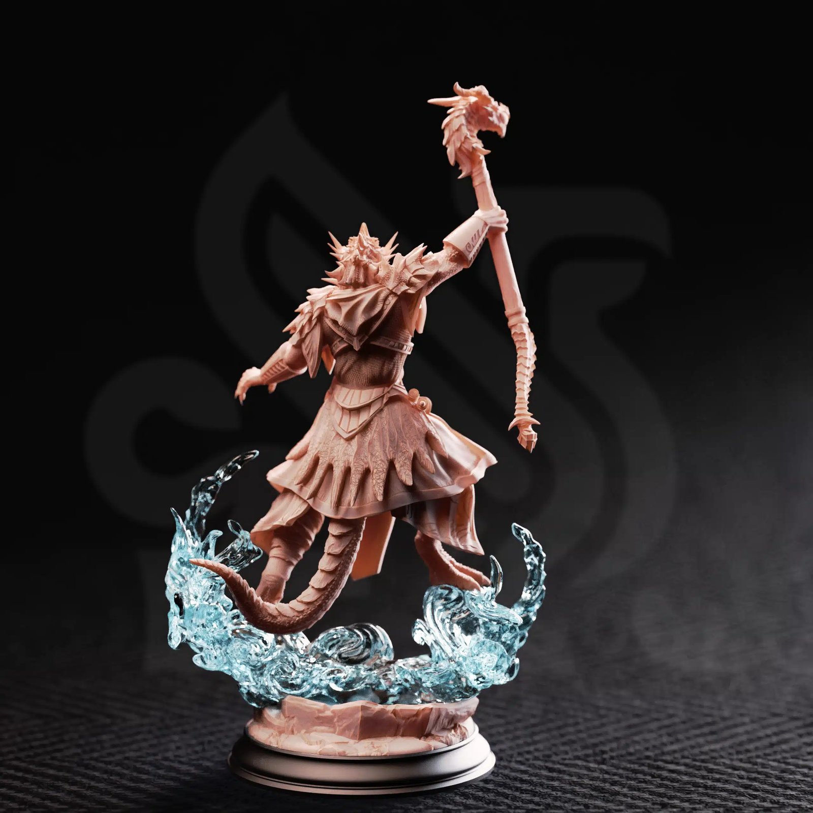 Chaos Dragonborn Sorcerer - Artizak Stormscale — Unpainted