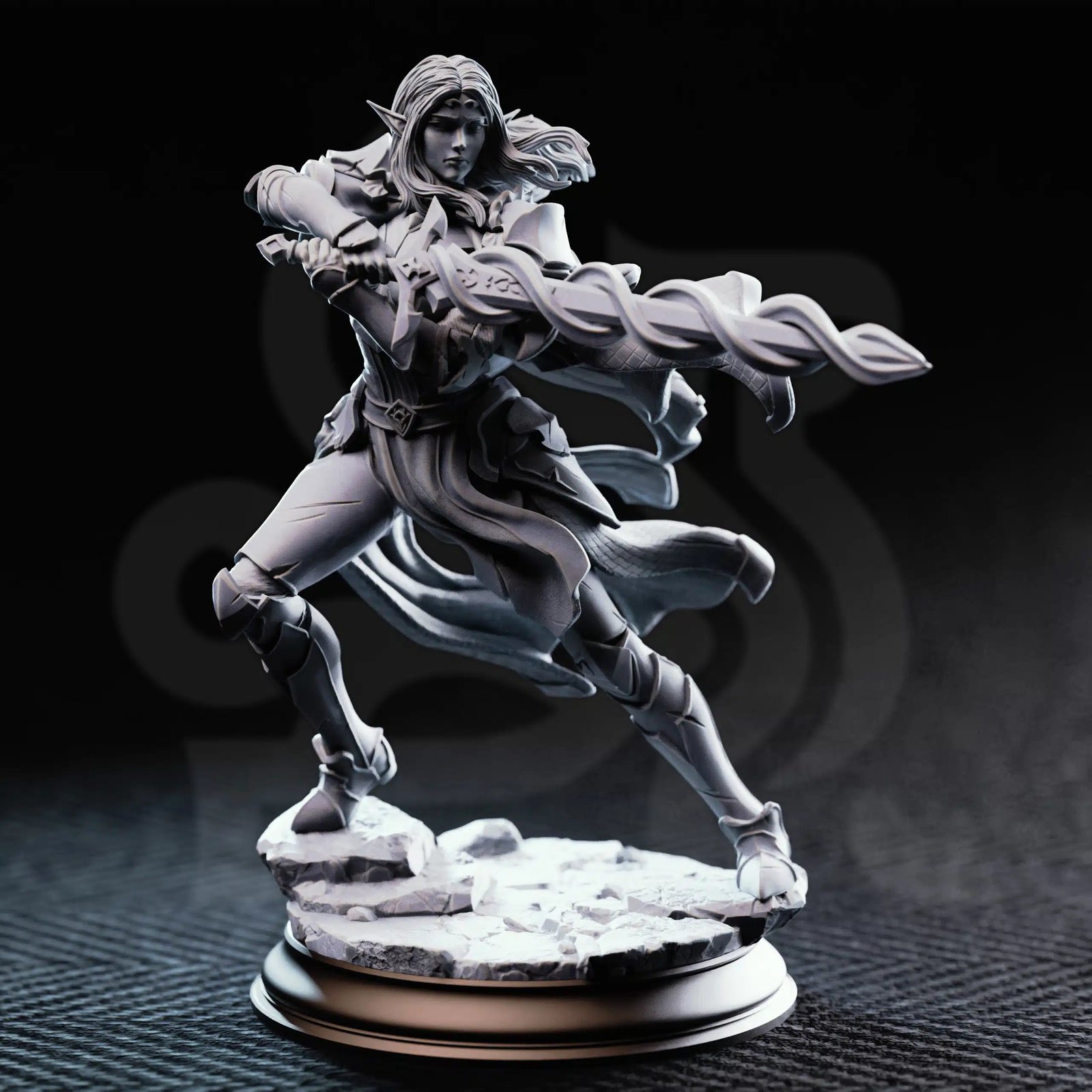 High Elf Spellsword - Cerindelia of House Verani — Unpainted