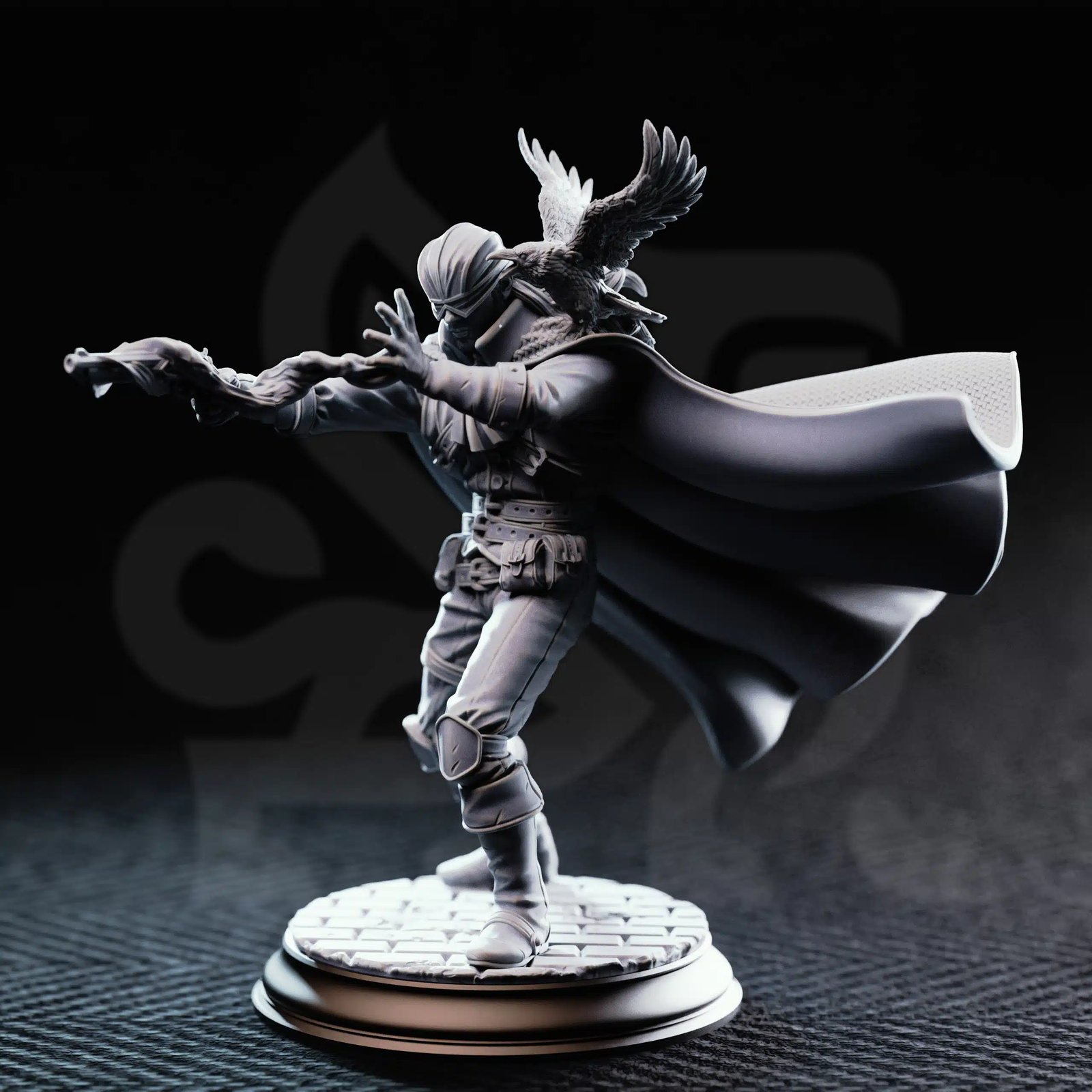 Blind Arcane Gunslinger - Crow Eyes — Unpainted