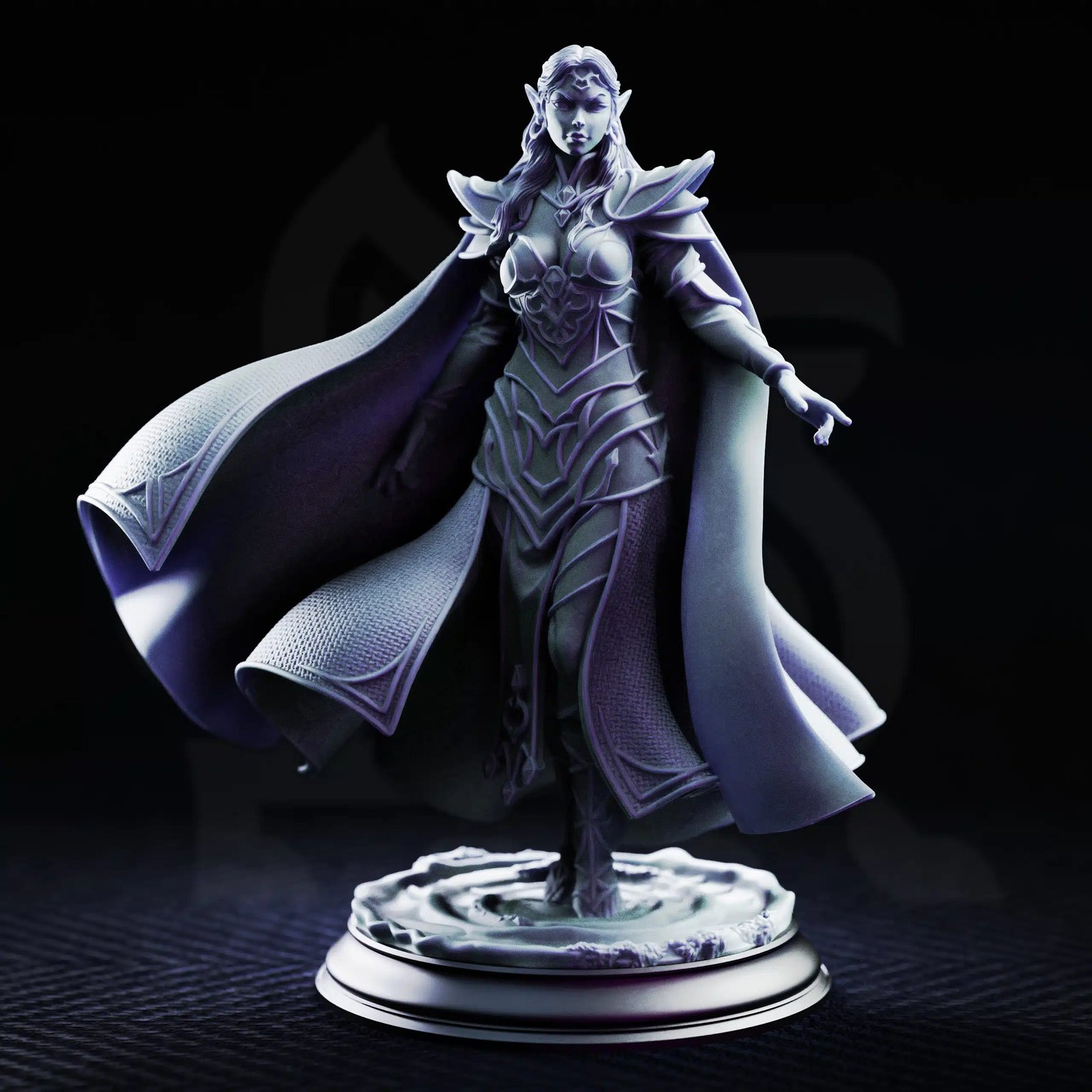 Drow Sorceress of the New Moon - Glynaria — Unpainted