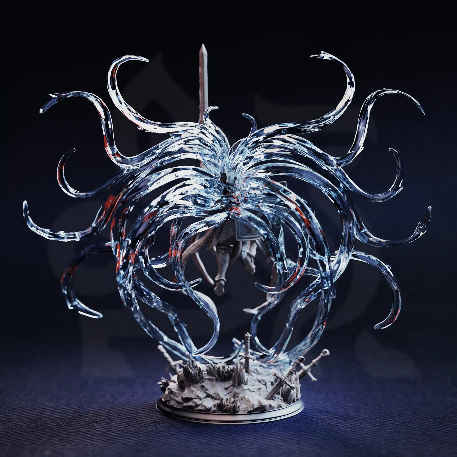 Ascendant Angel of Justice - Leopold the Ascended — Unpainted