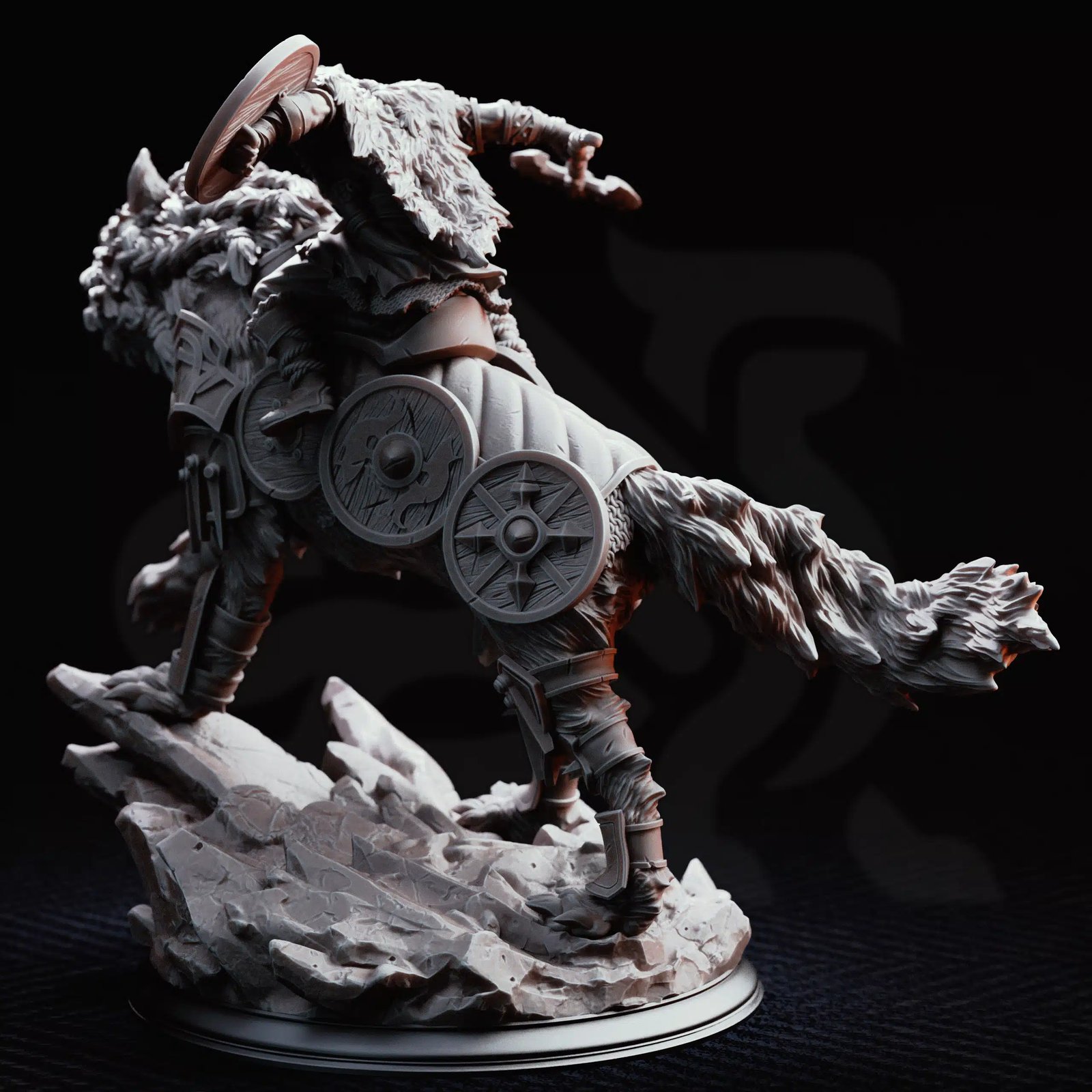 Skjolnir Haarn The Wolf Knight — Unpainted