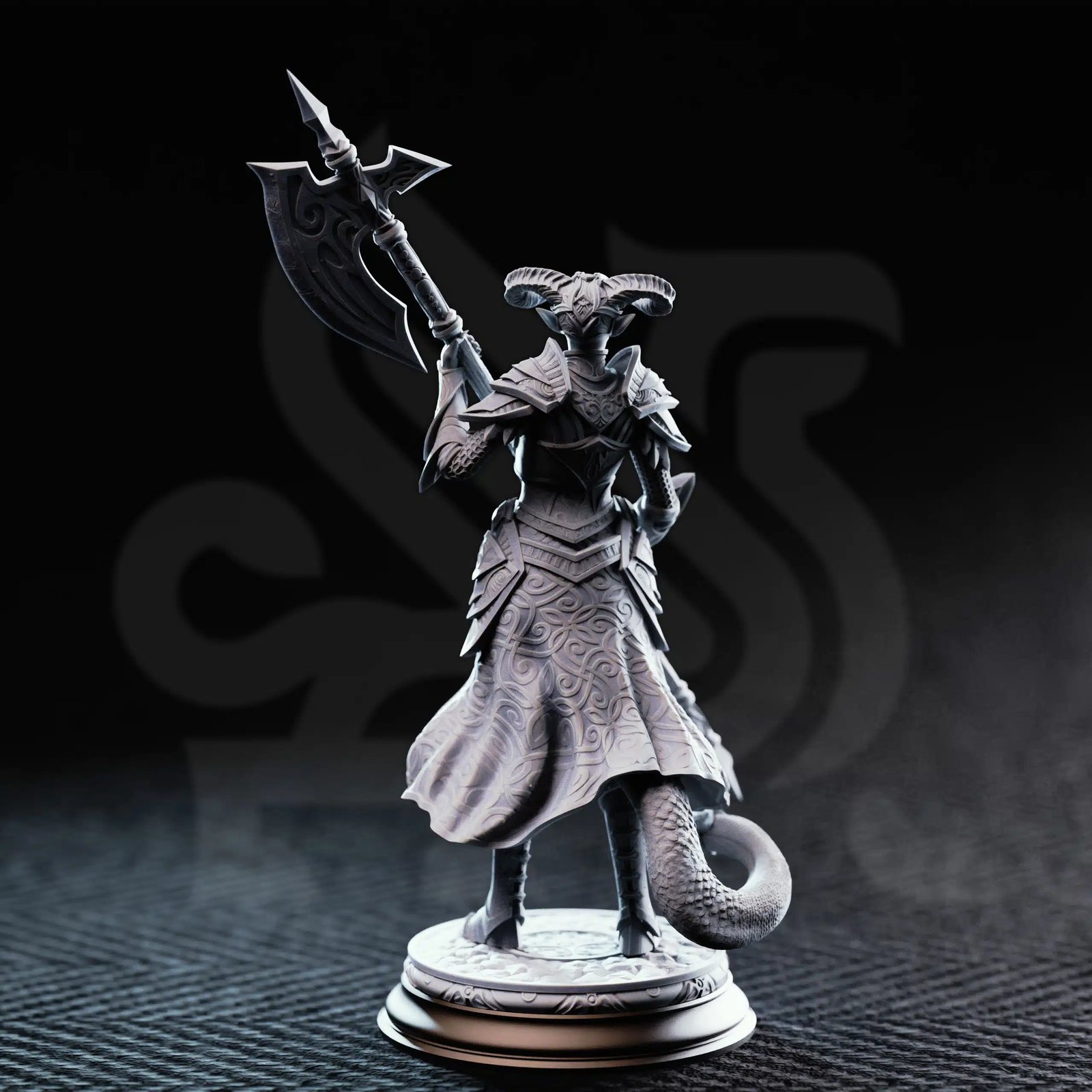 Tiefling Noblewoman - The Matriarch — Unpainted