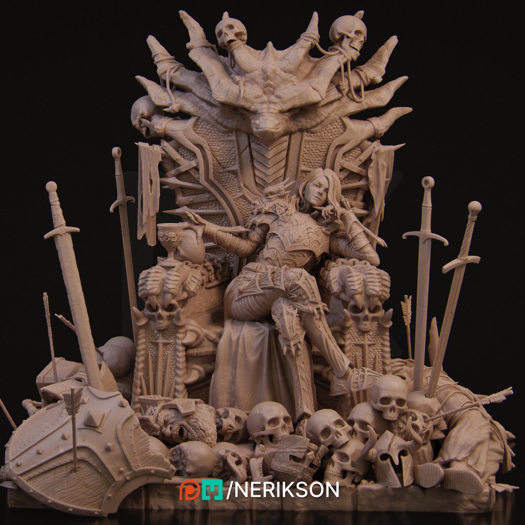 Aleehra, Dragon Knight — Unpainted