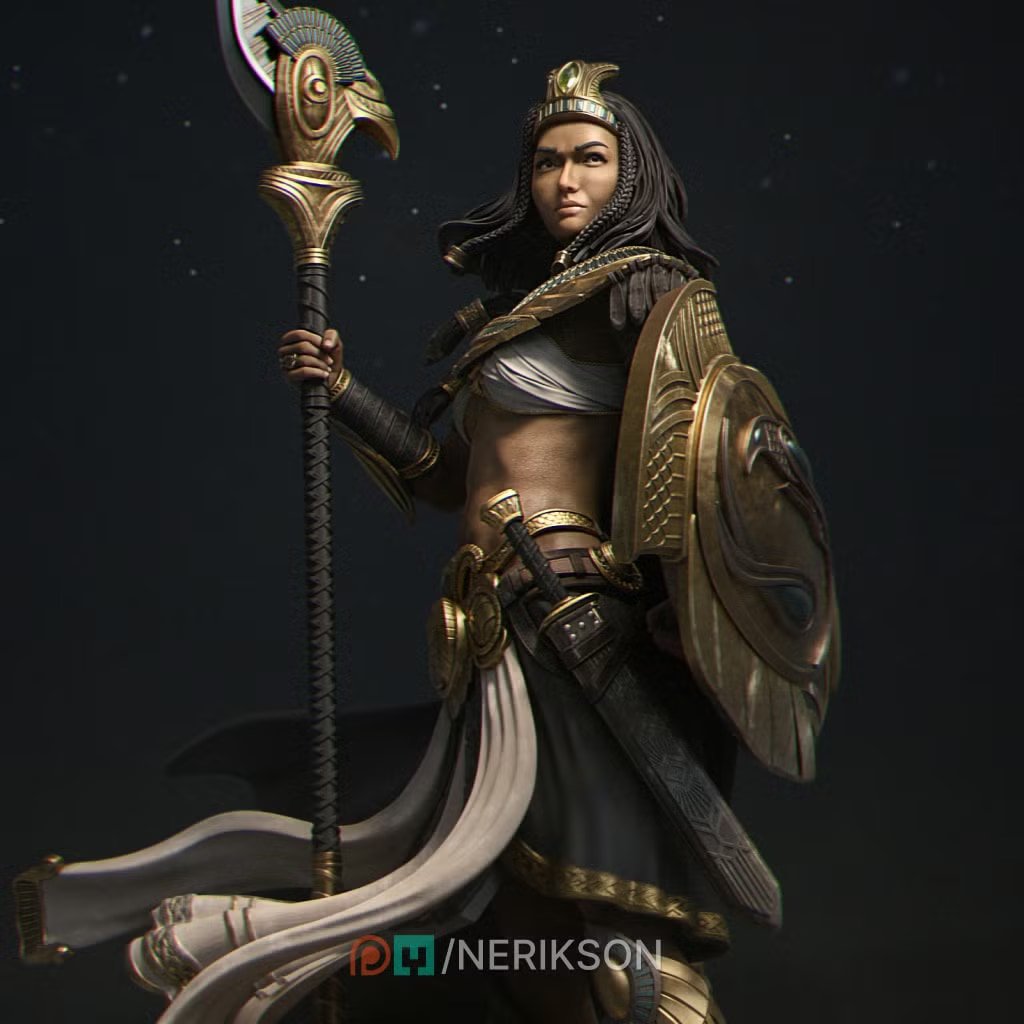 Ankhira The Guardian of Nekhbet — Painted