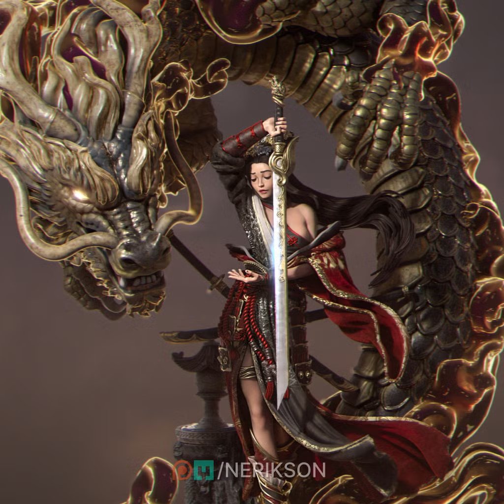 Dream of the Golden Dragon — Painted