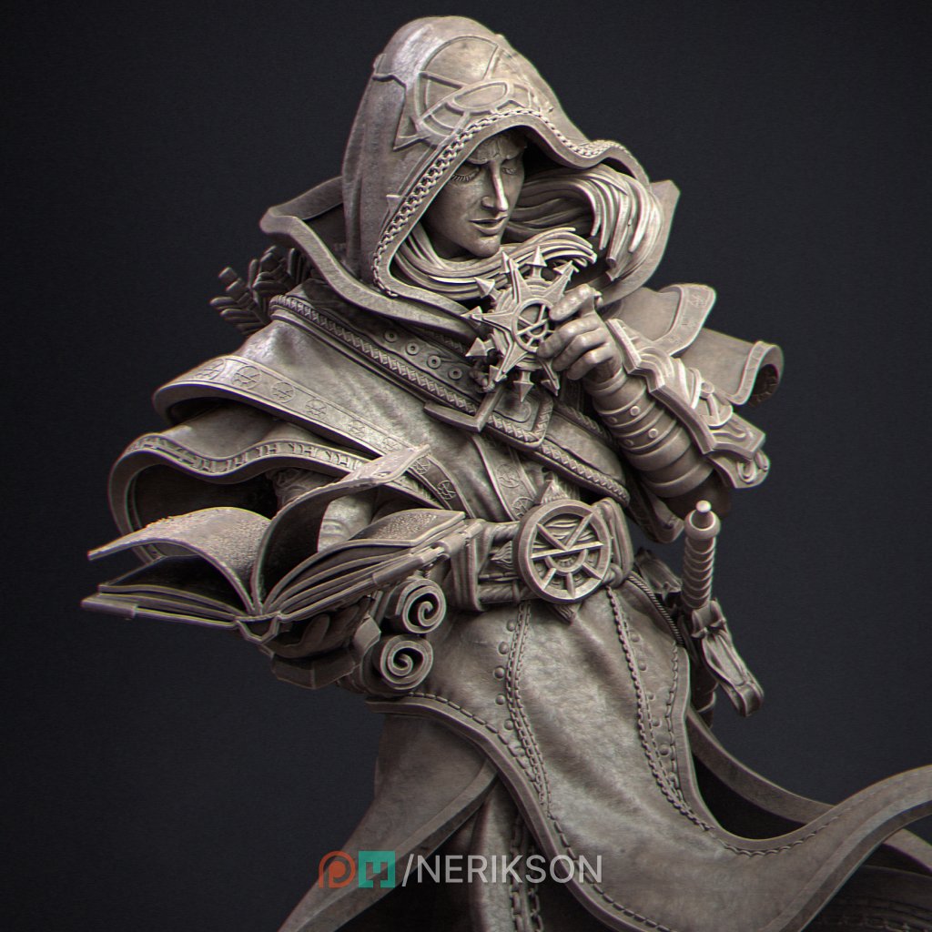 Elf Priest — Painted