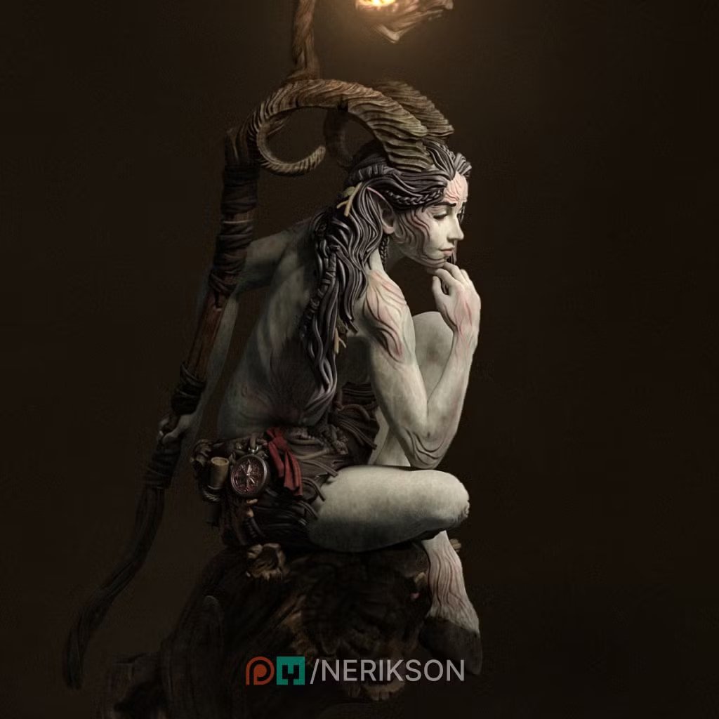 Eshvara the Cursed Faun — Painted