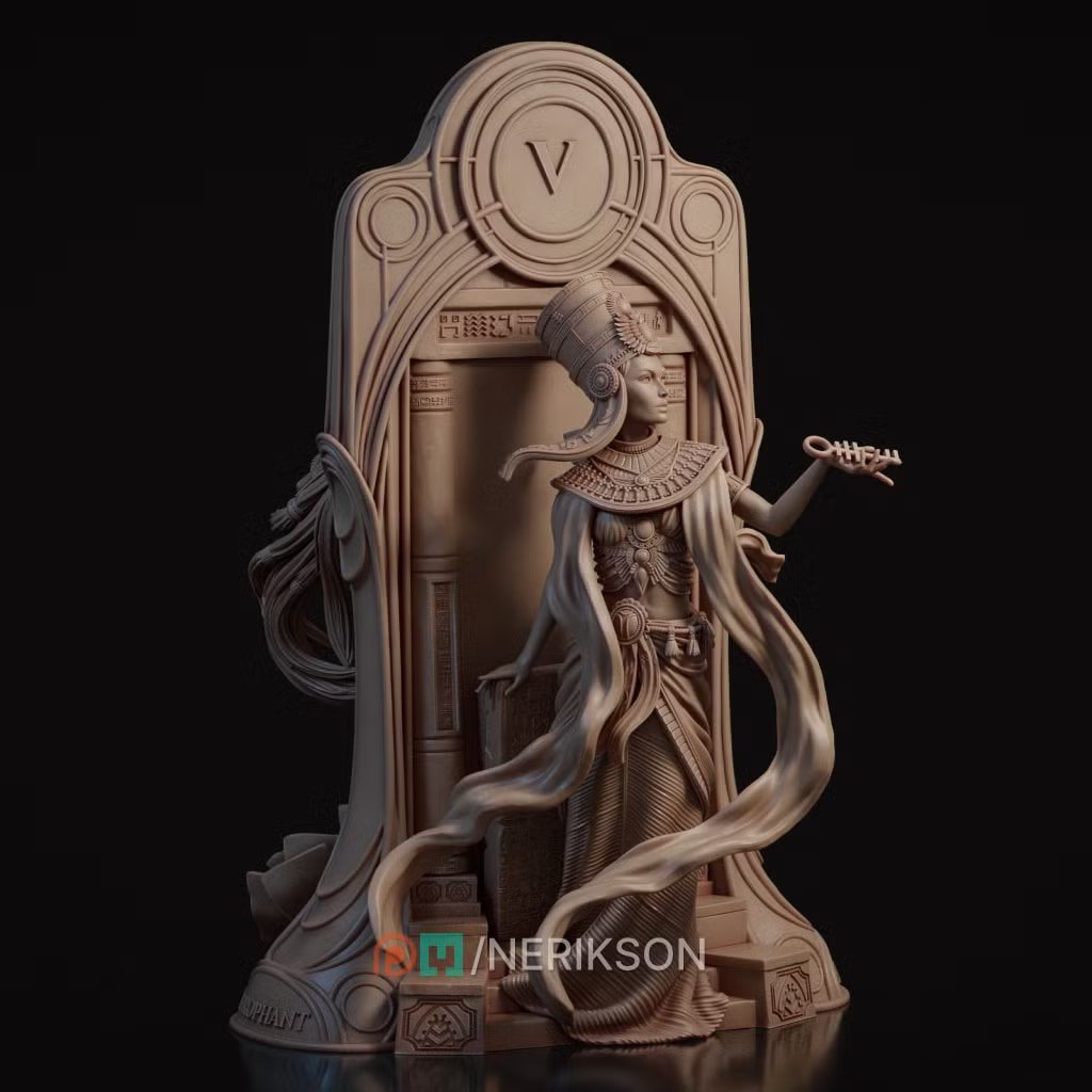 Tarot Arcana : Hierophant — Unpainted