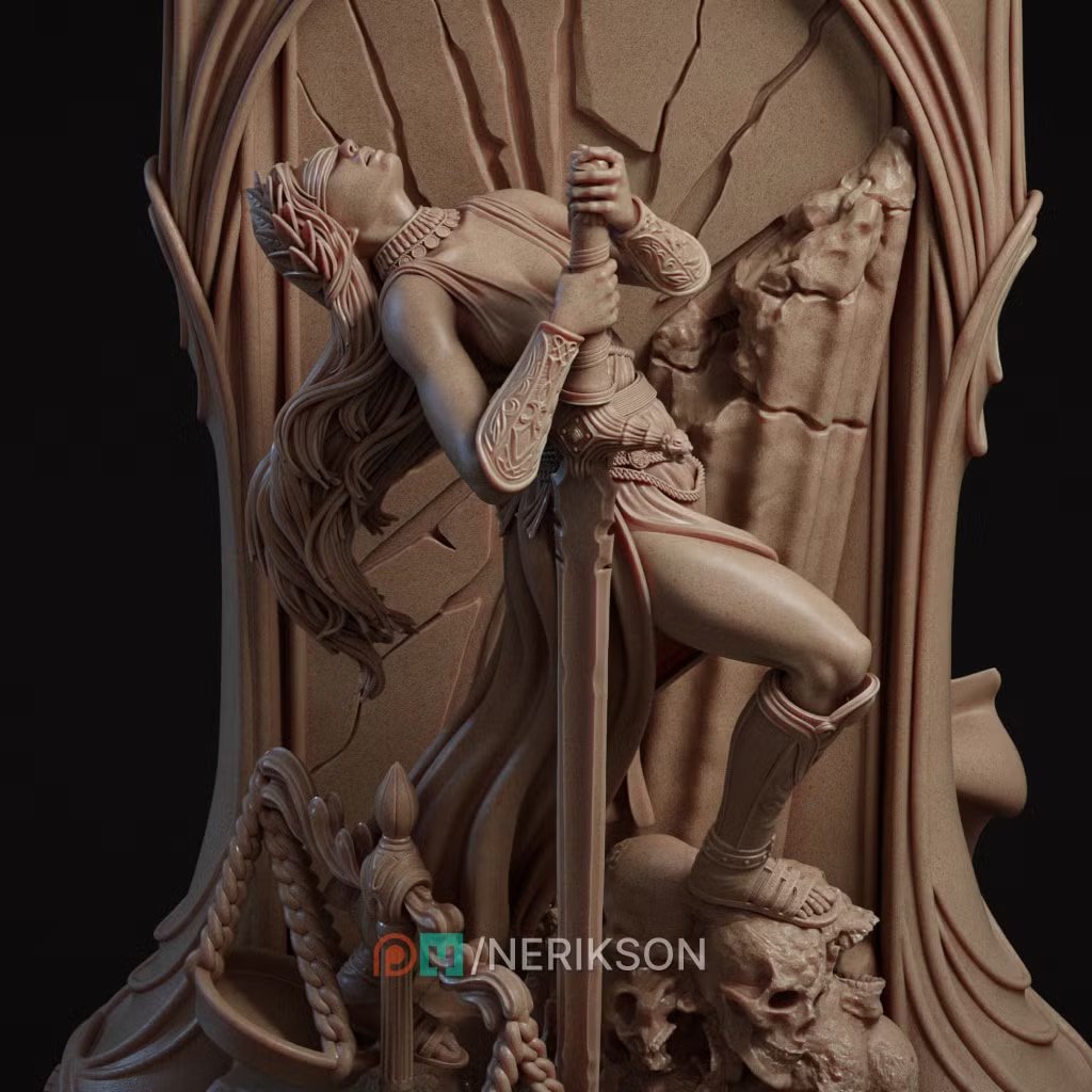 Tarot Arcana : Justice — Unpainted