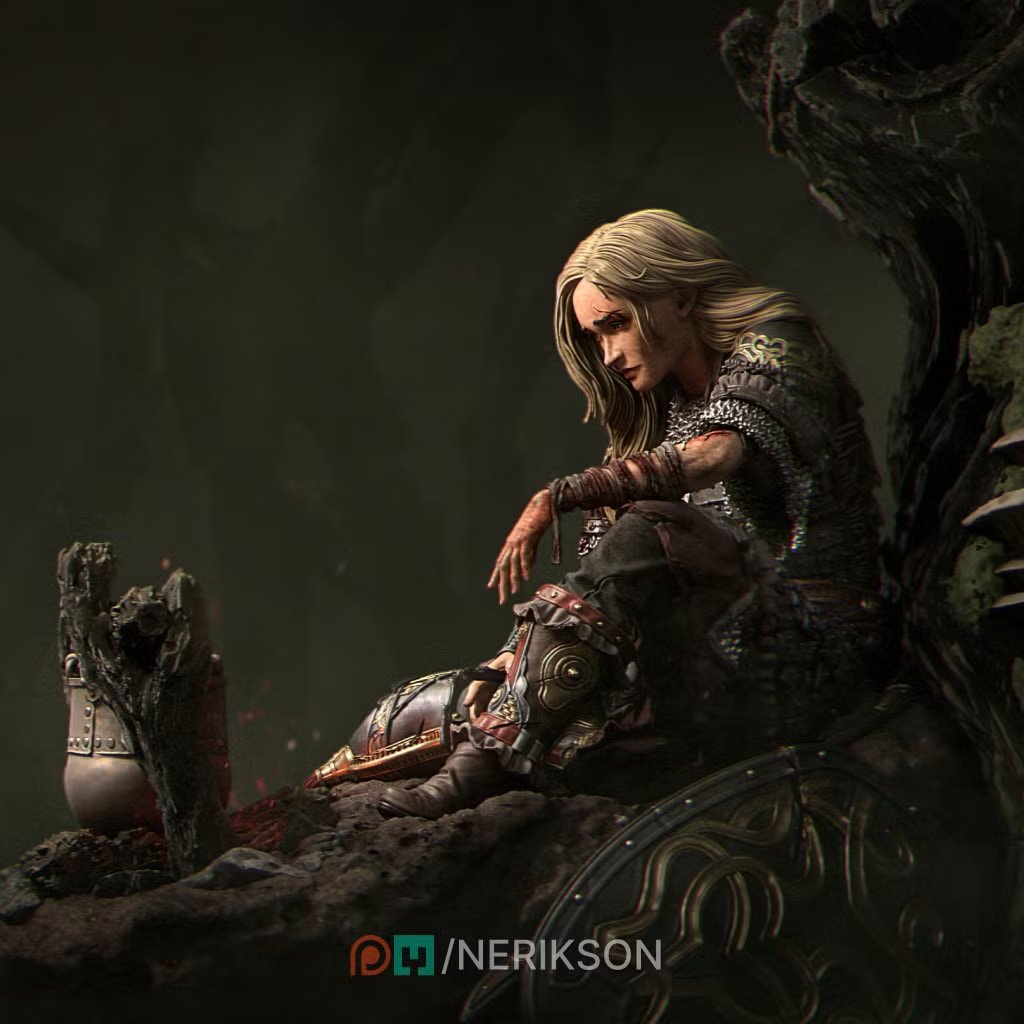 A moment of Rest — Painted