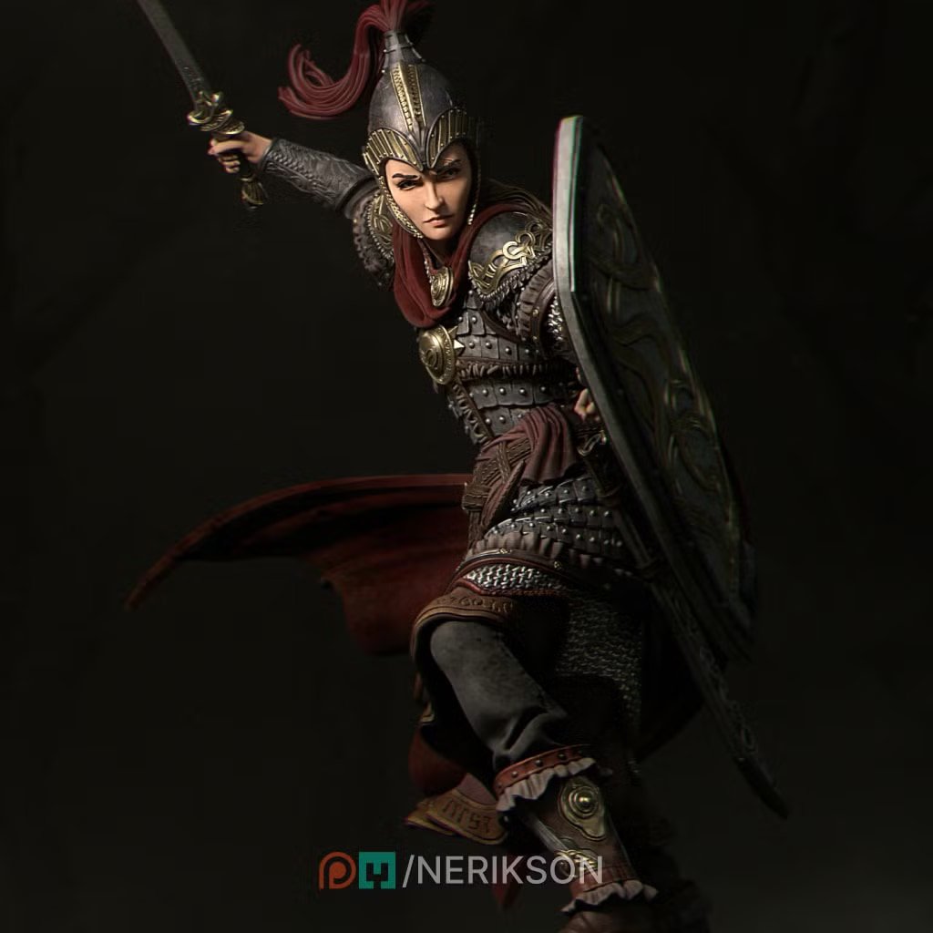 Nastasya The Shield Maiden — Painted