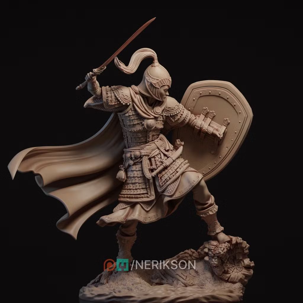 Nastasya The Shield Maiden — Unpainted
