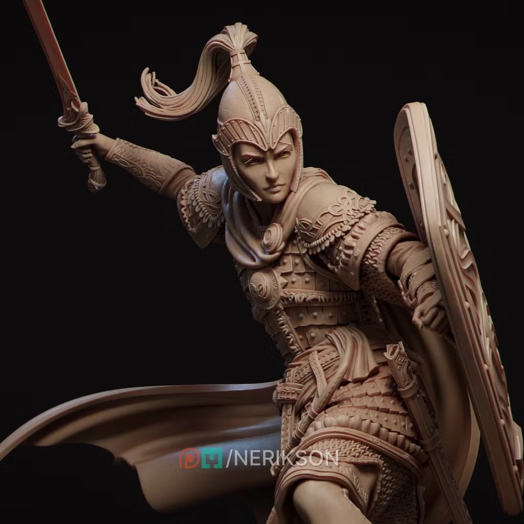 Nastasya The Shield Maiden — Unpainted