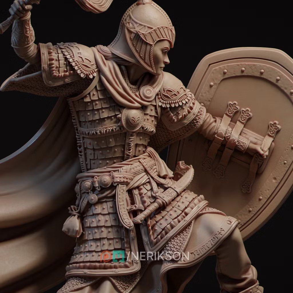 Nastasya The Shield Maiden — Unpainted