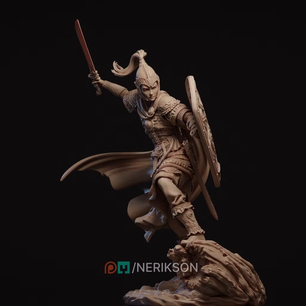 Nastasya The Shield Maiden — Unpainted