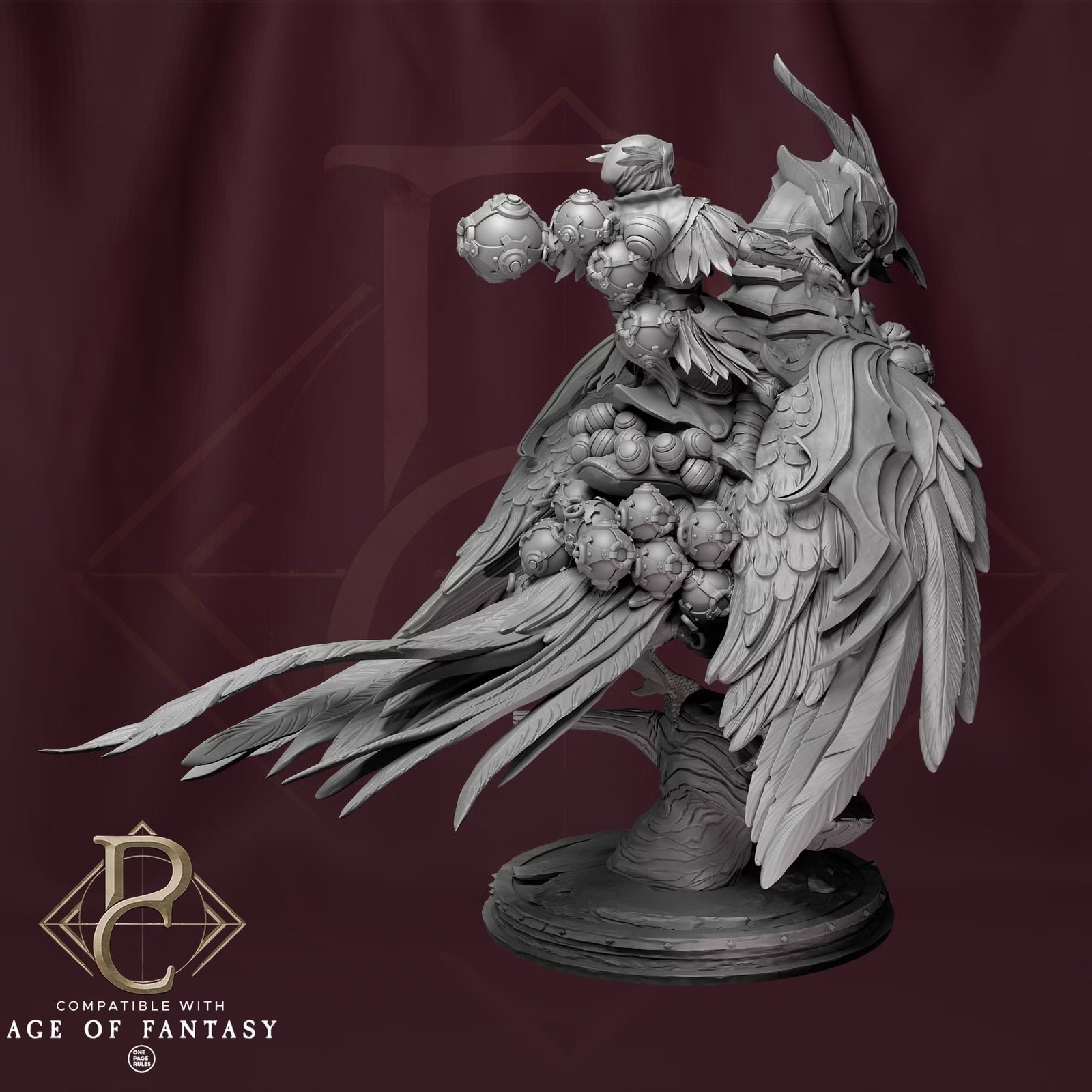 Aerithrian Wind Defender Bust — Unpainted