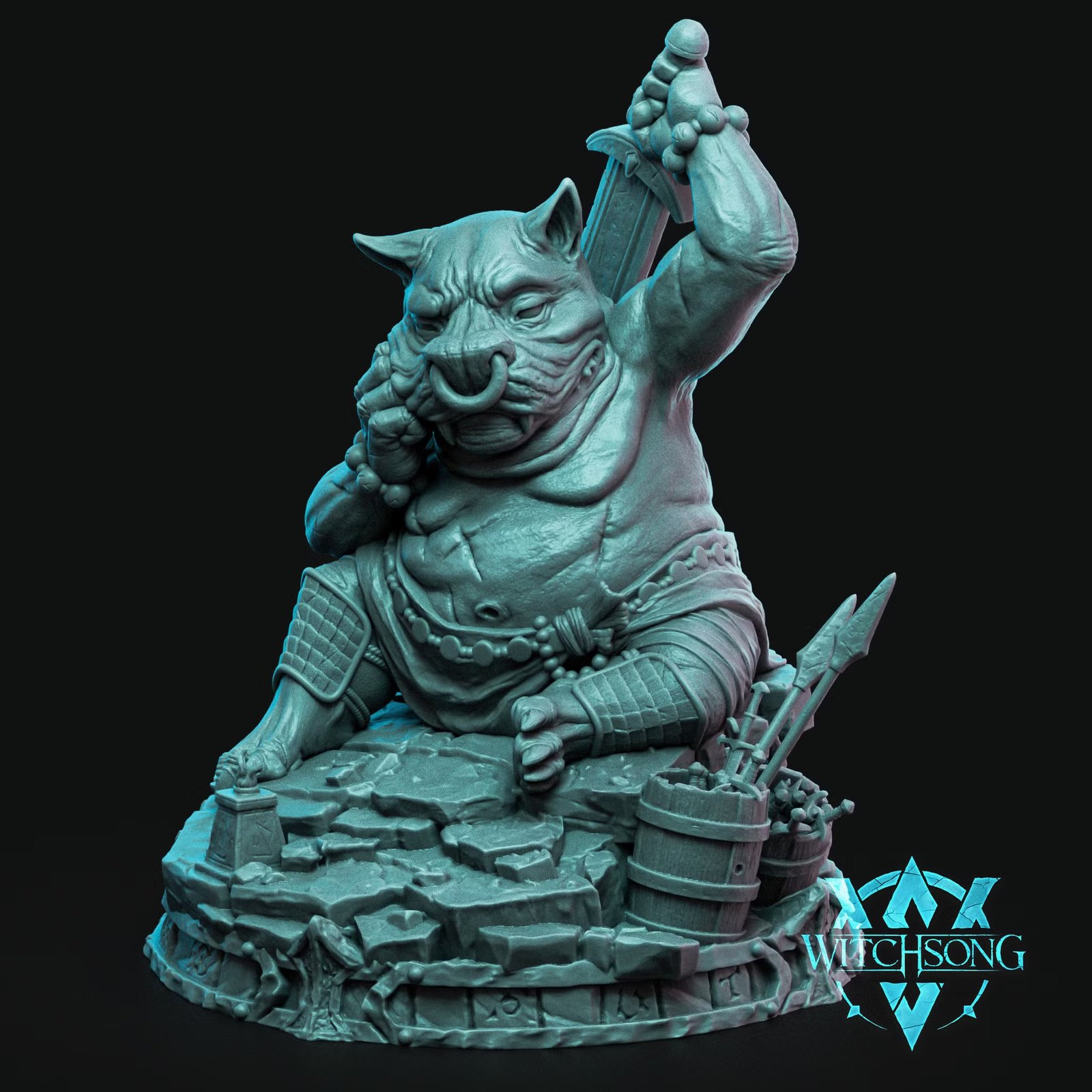 Bust - The Gate Watcher — Painted