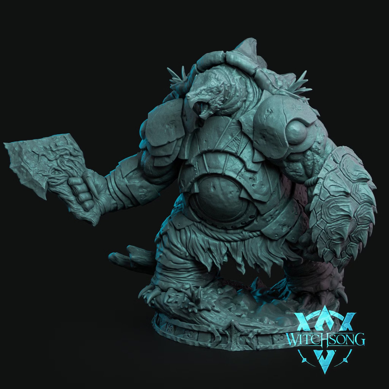 Torsus, River God — Painted