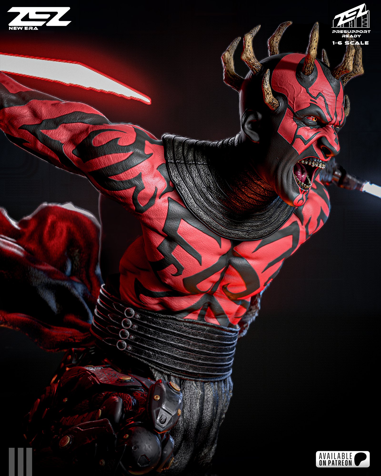 Darth Maul — Painted