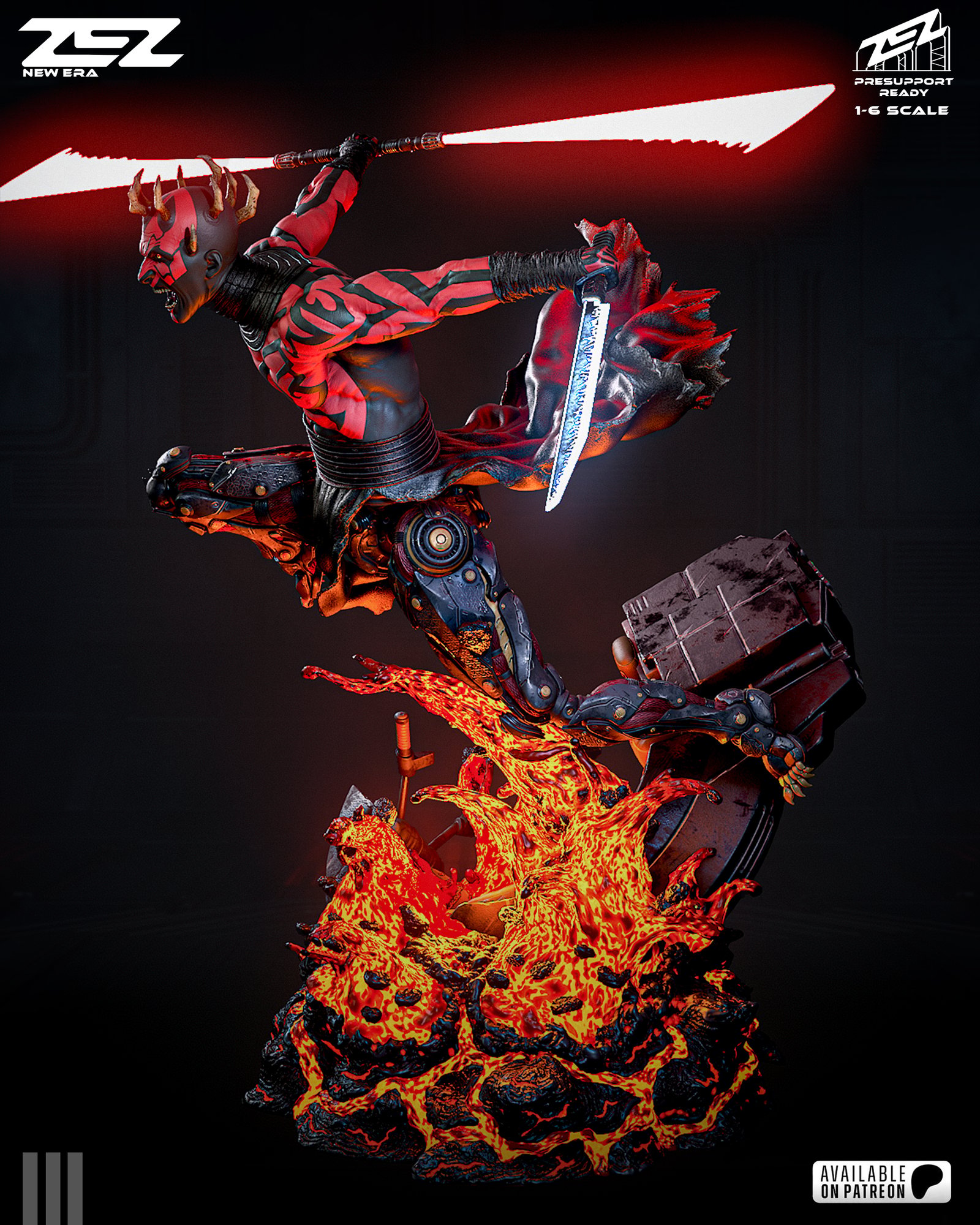 Darth Maul — Painted