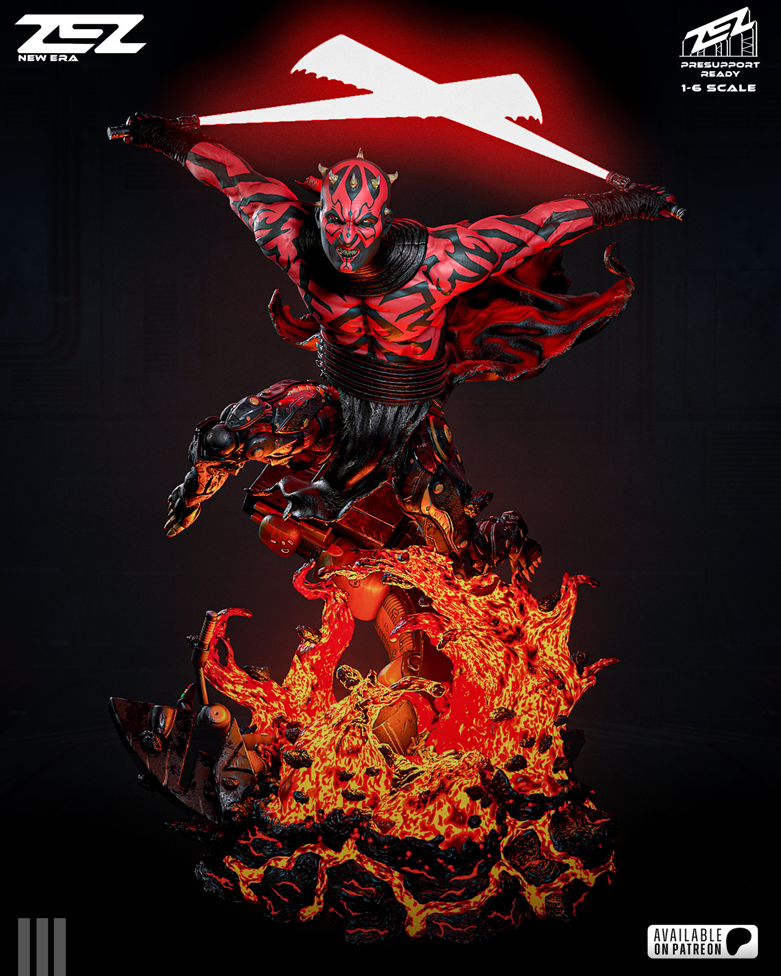Darth Maul — Painted