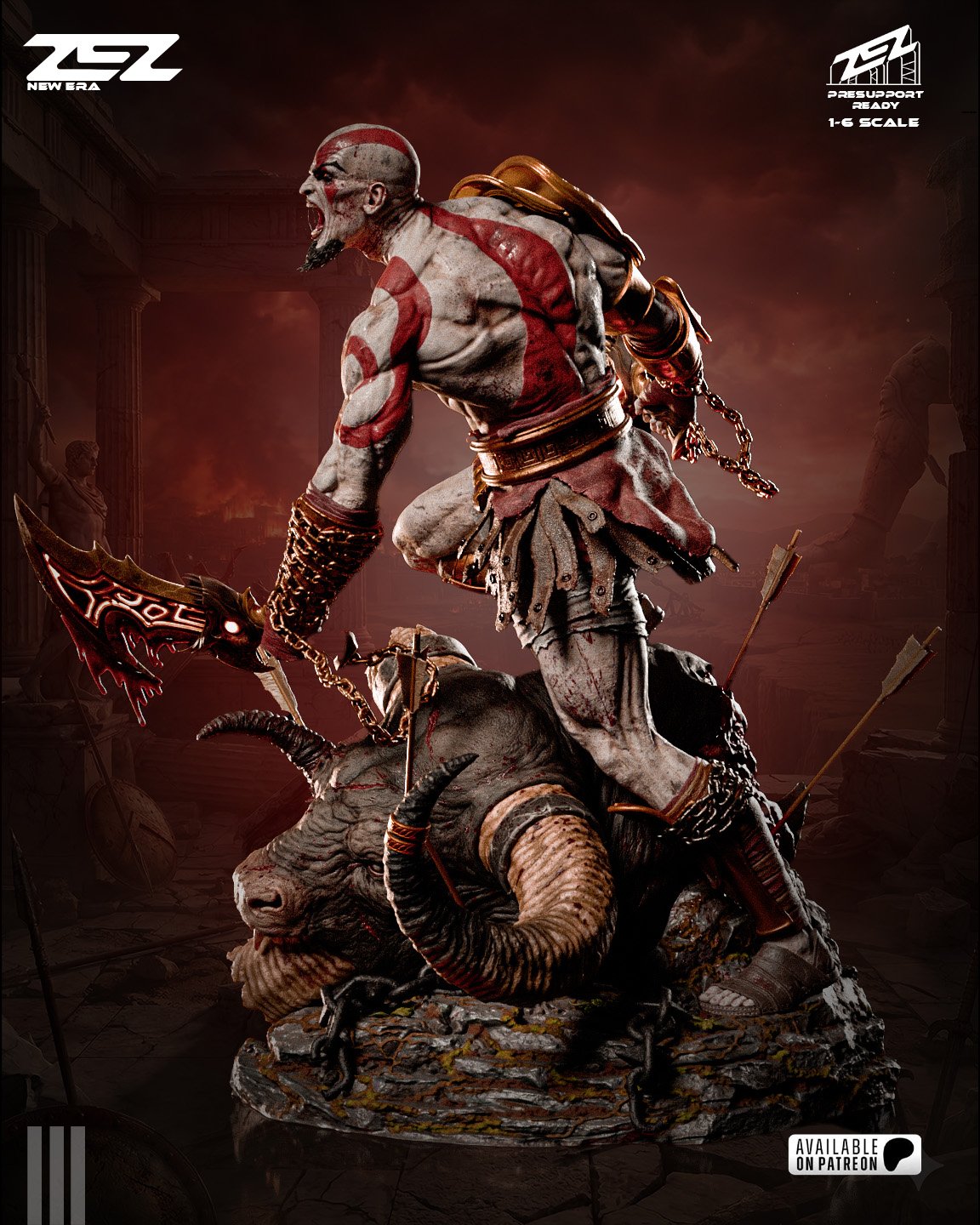 Kratos — Painted