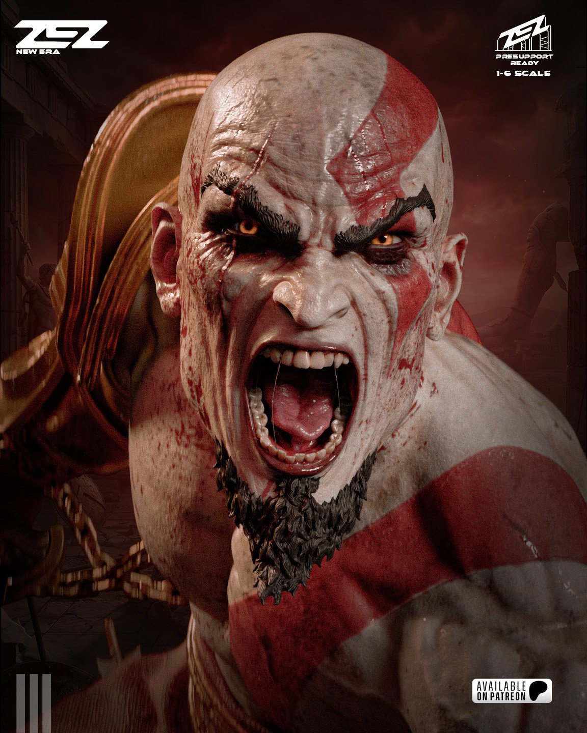 Kratos — Painted