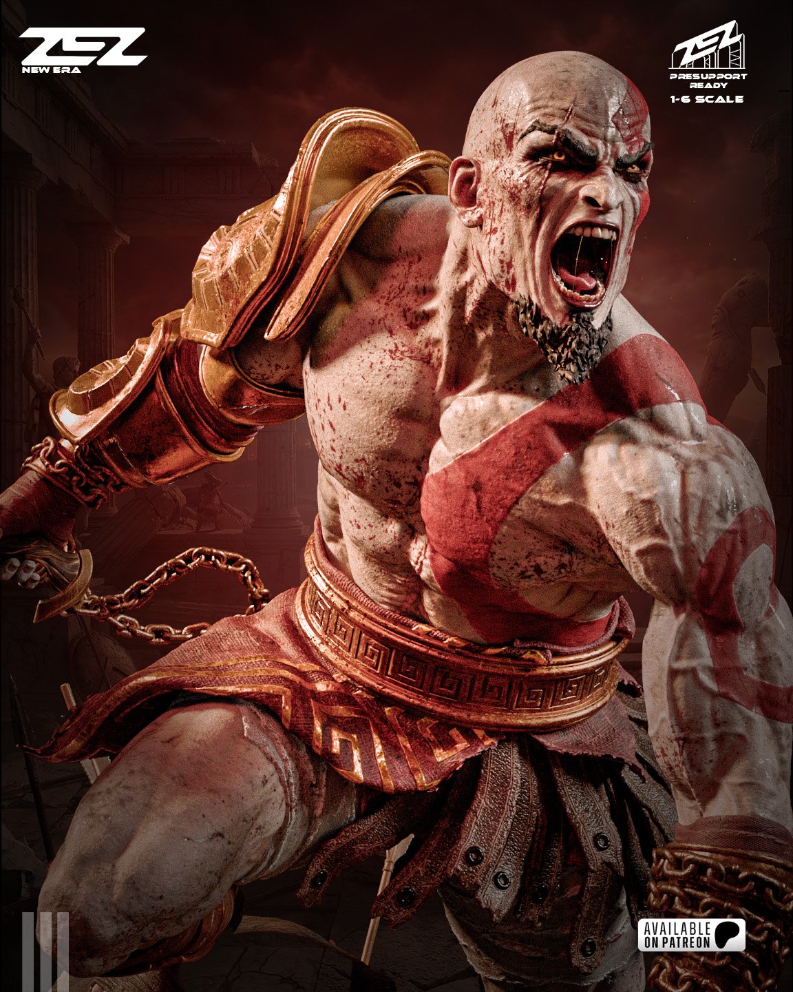 Kratos — Painted