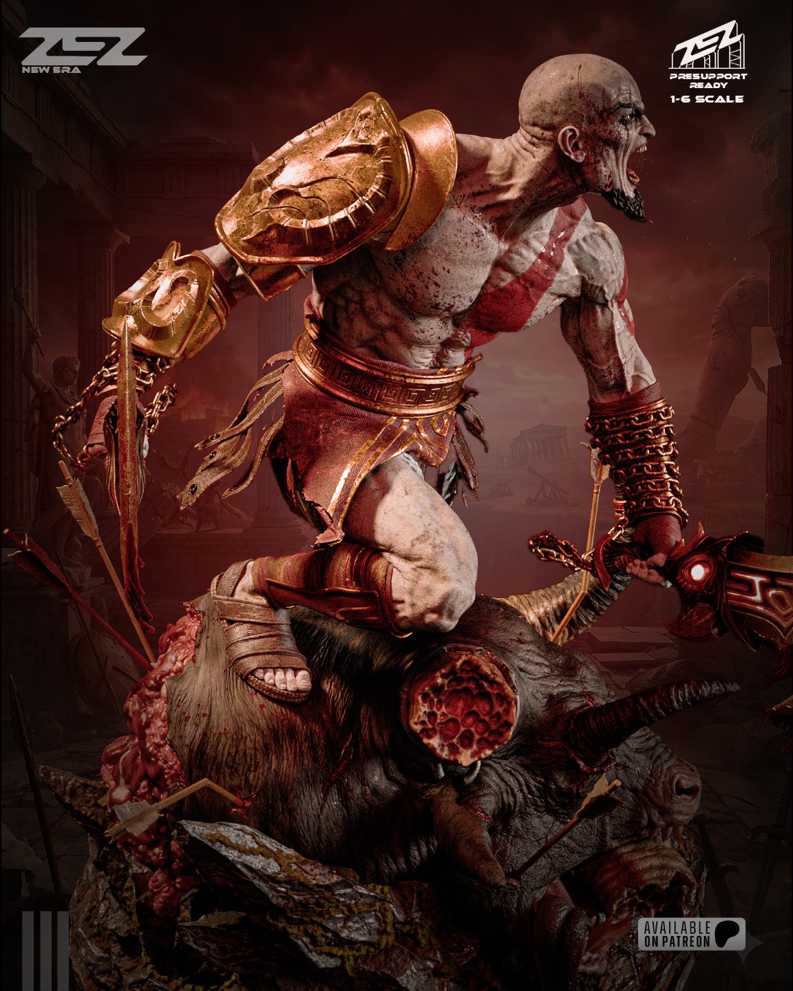 Kratos — Painted