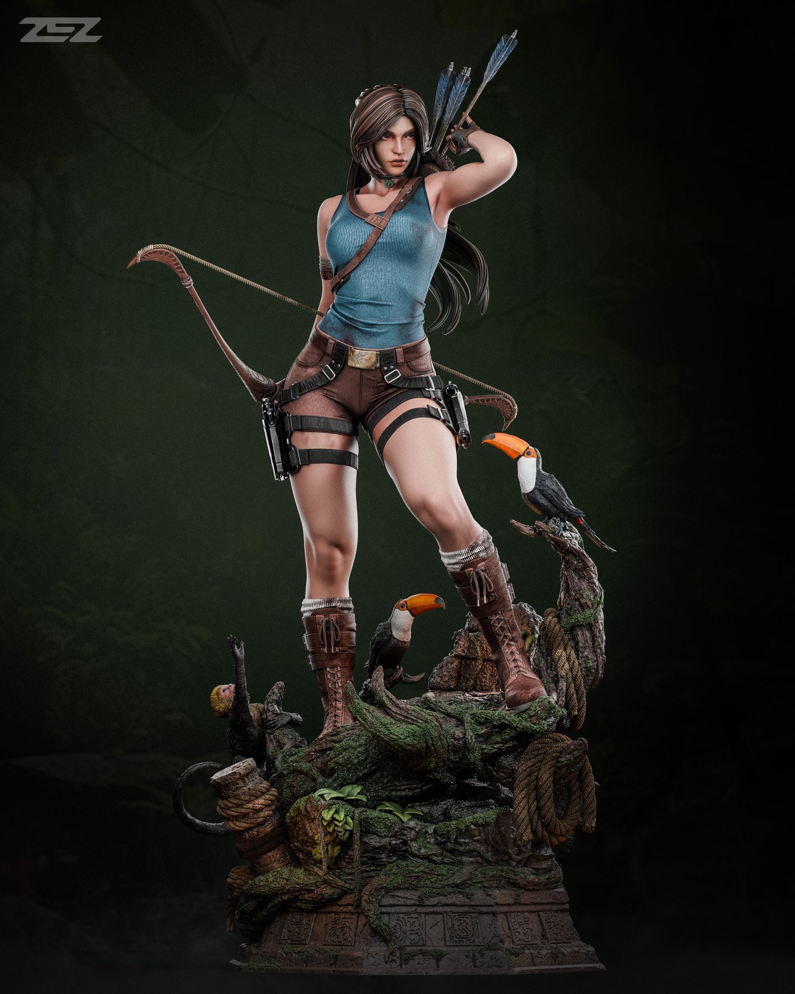 Lara Croft — Painted