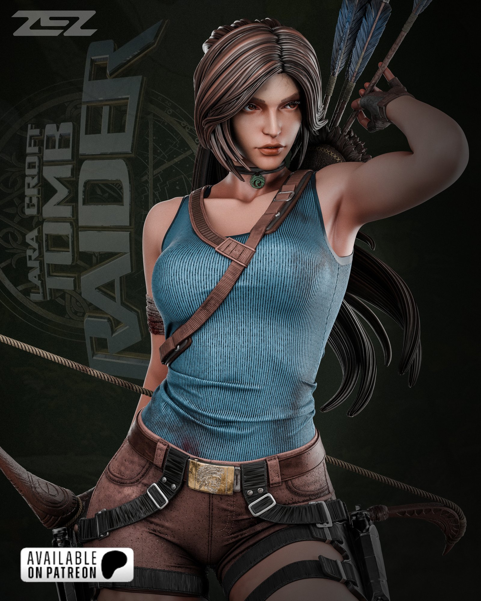 Lara Croft — Painted
