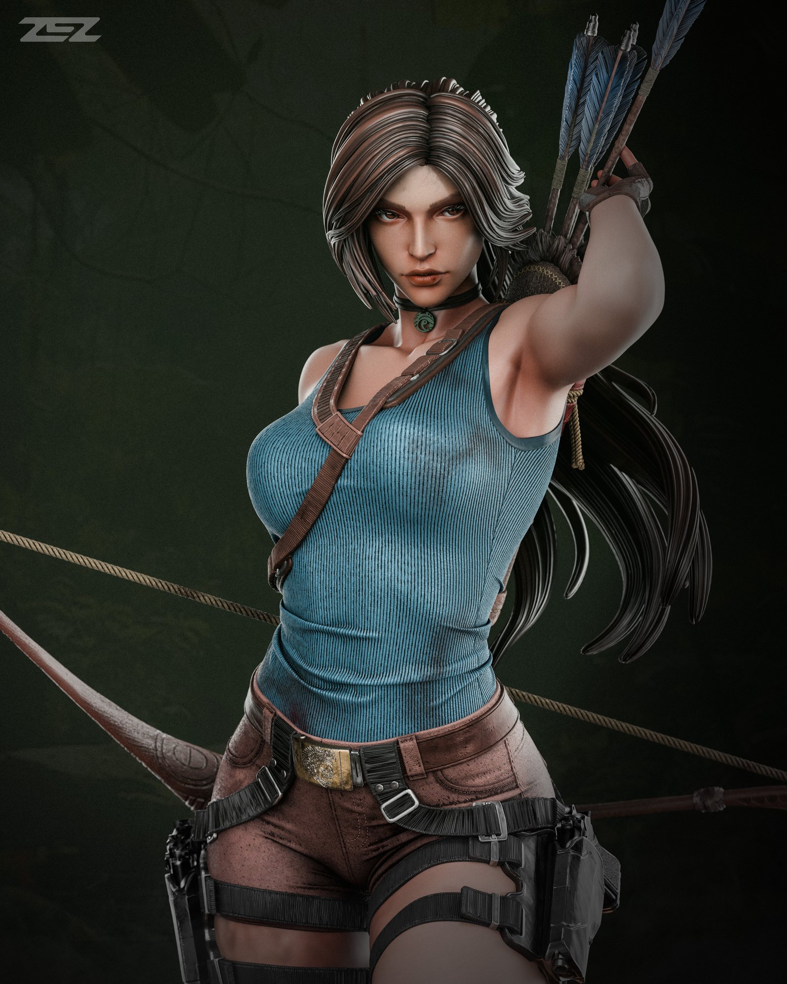 Lara Croft — Painted