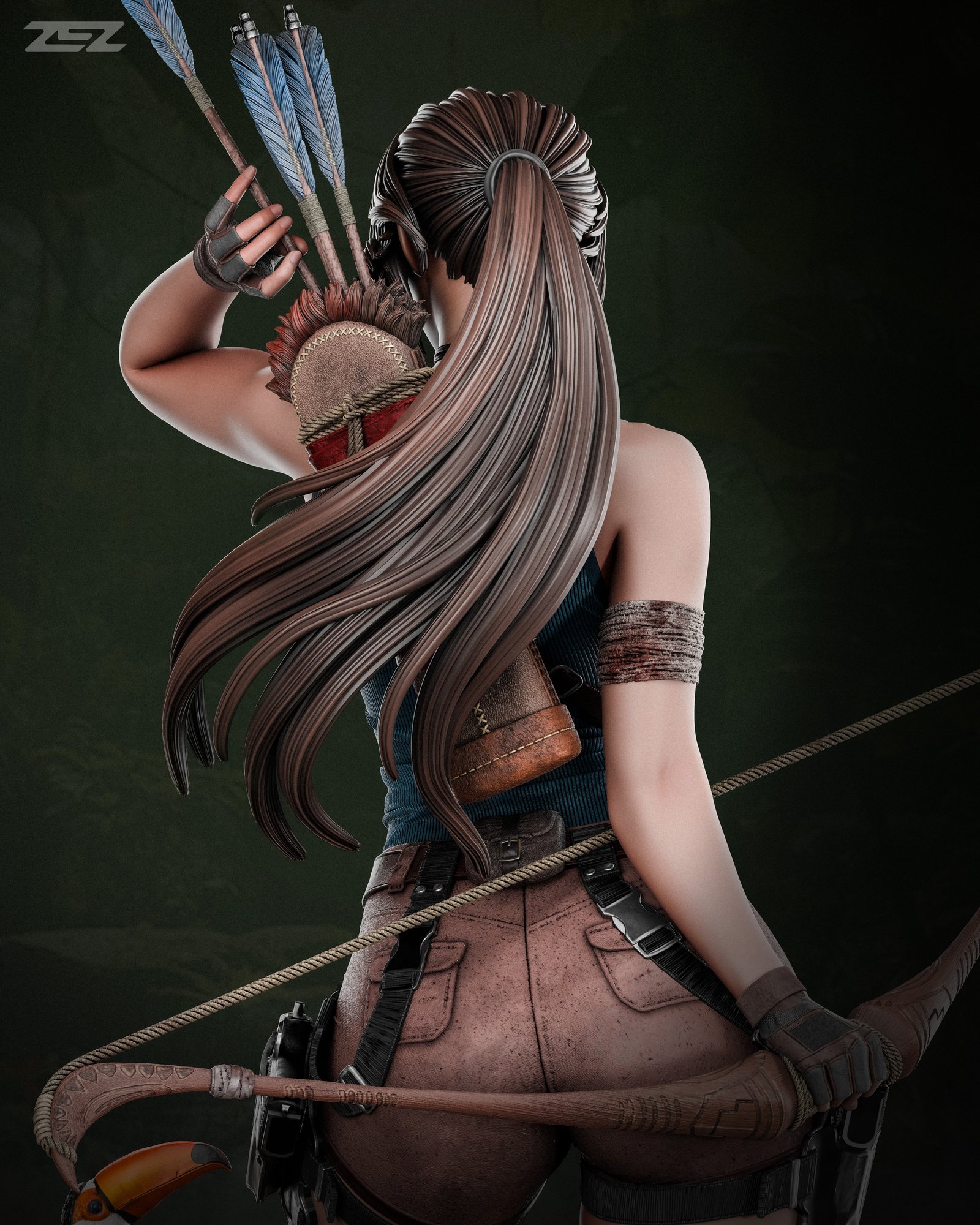 Lara Croft — Painted