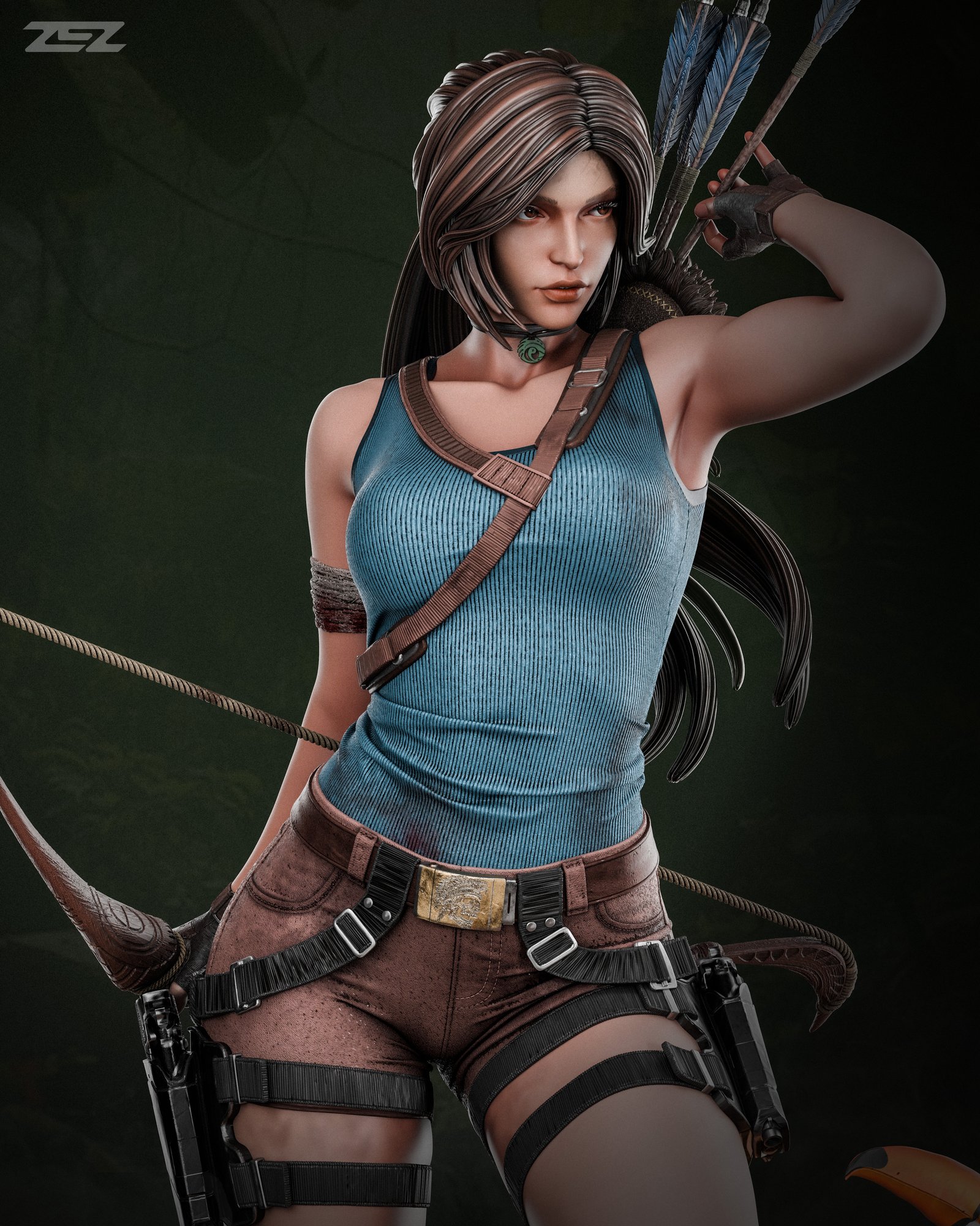 Lara Croft — Painted